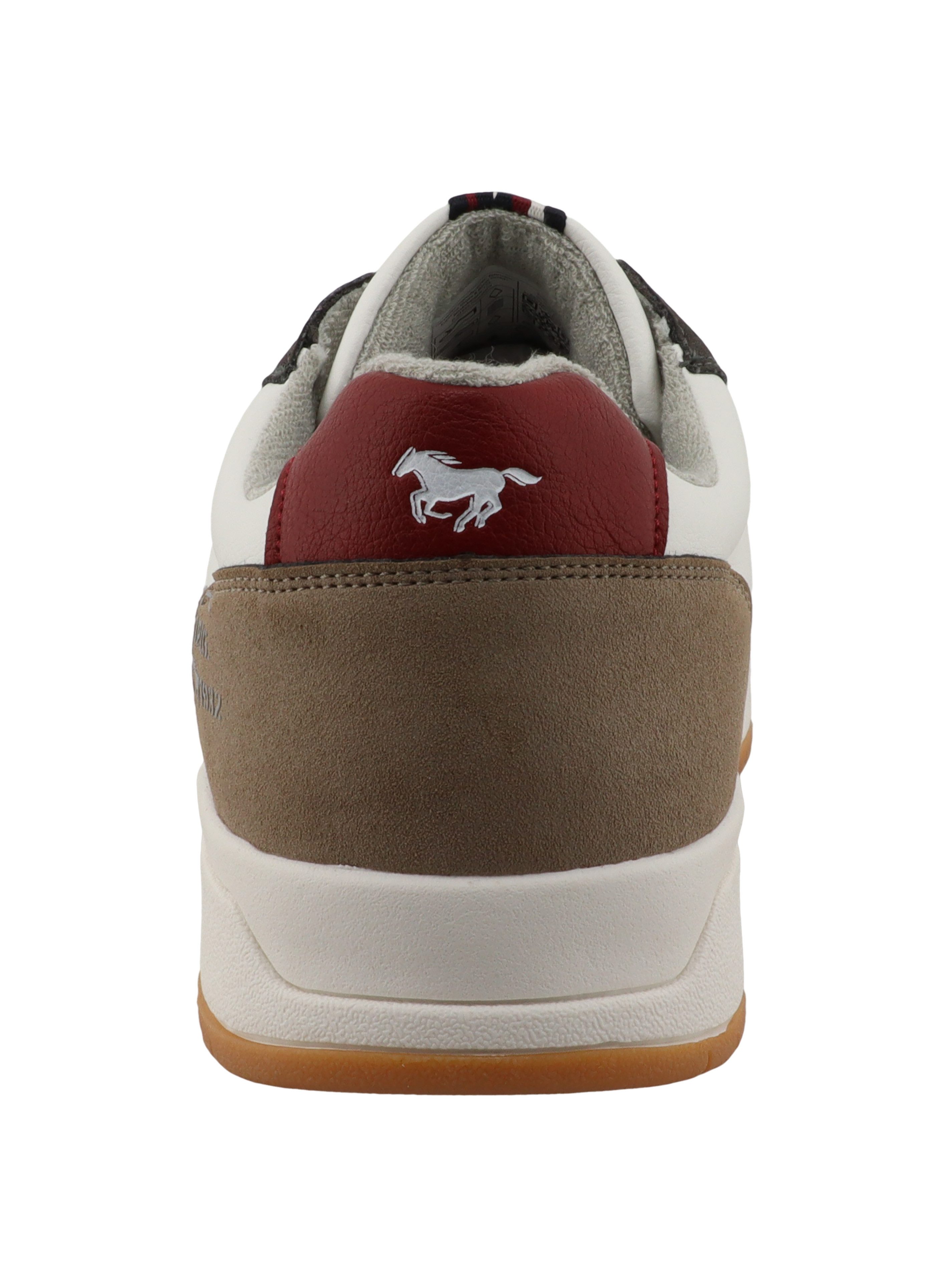 Mustang Shoes Ruggero Sneaker Freizeitschuh, Halbschuh, Schnürschuh mit modischen Kontrastbesätzen