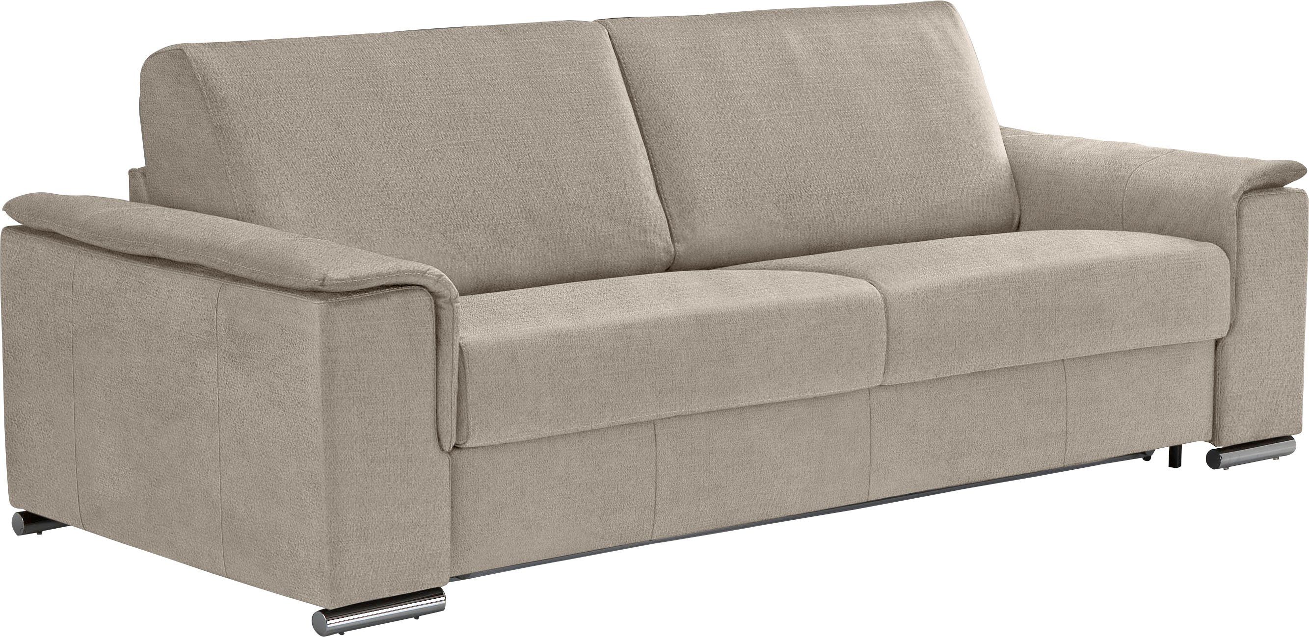 Egoitaliano Schlafsofa Cecilia, modern & elegant, erstklassiger Sitzkomfort, Dauerschläfer, inkl. Matratze und hochwertigem Metallbettrahmen, toller Schlafkomfort