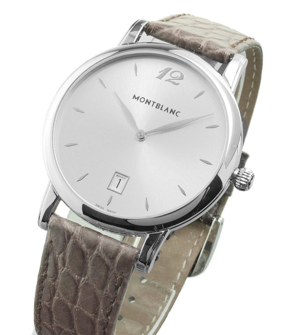 MONTBLANC Luxusuhr Herren Uhr Steel Collection 39mm Ø 108770 / 7239 Steel Collection, schweizer Quarzwerk