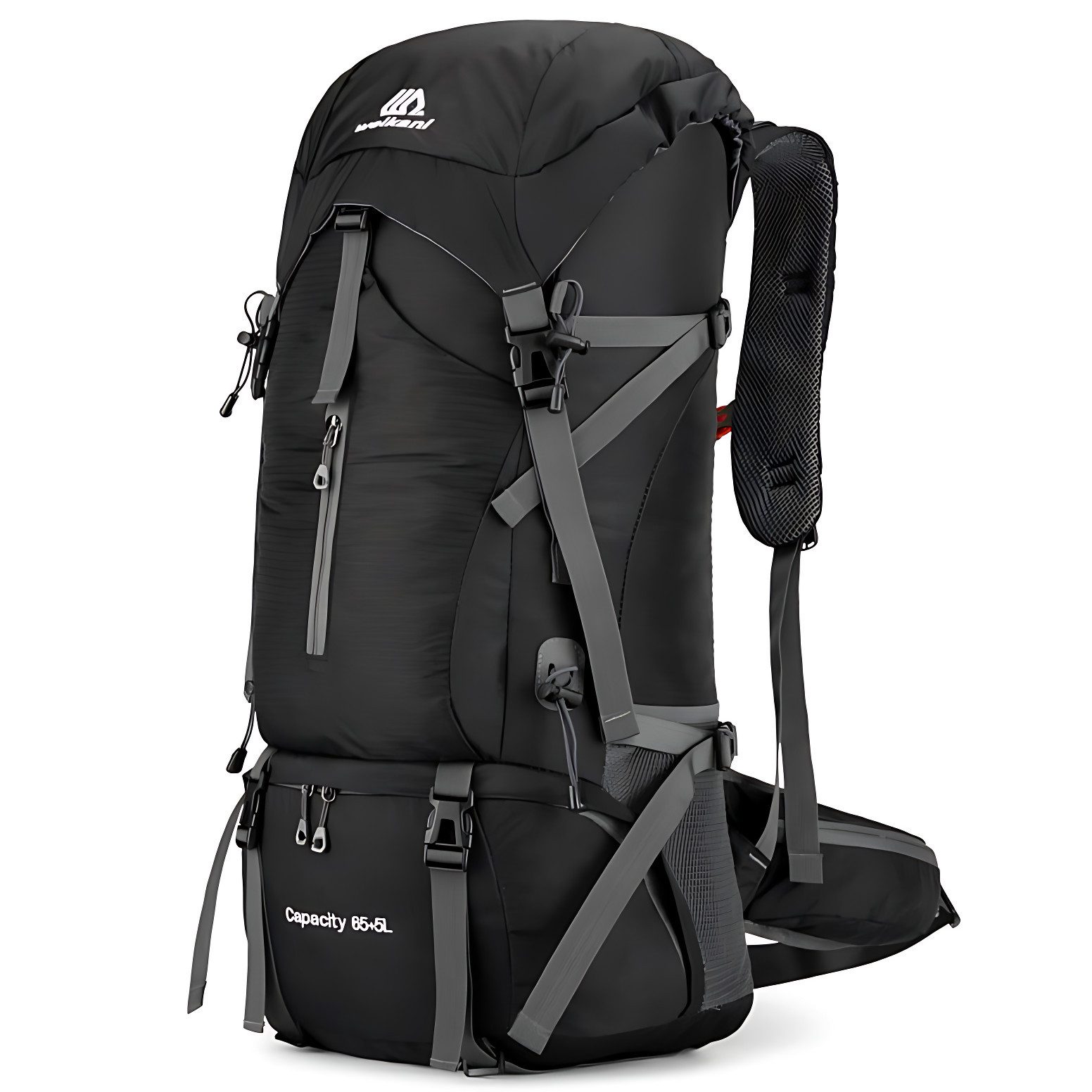 Wanderrucksack, 70L Trekkingrucksack Reiserucksack Outdoorrucksack mit Hüftgurt