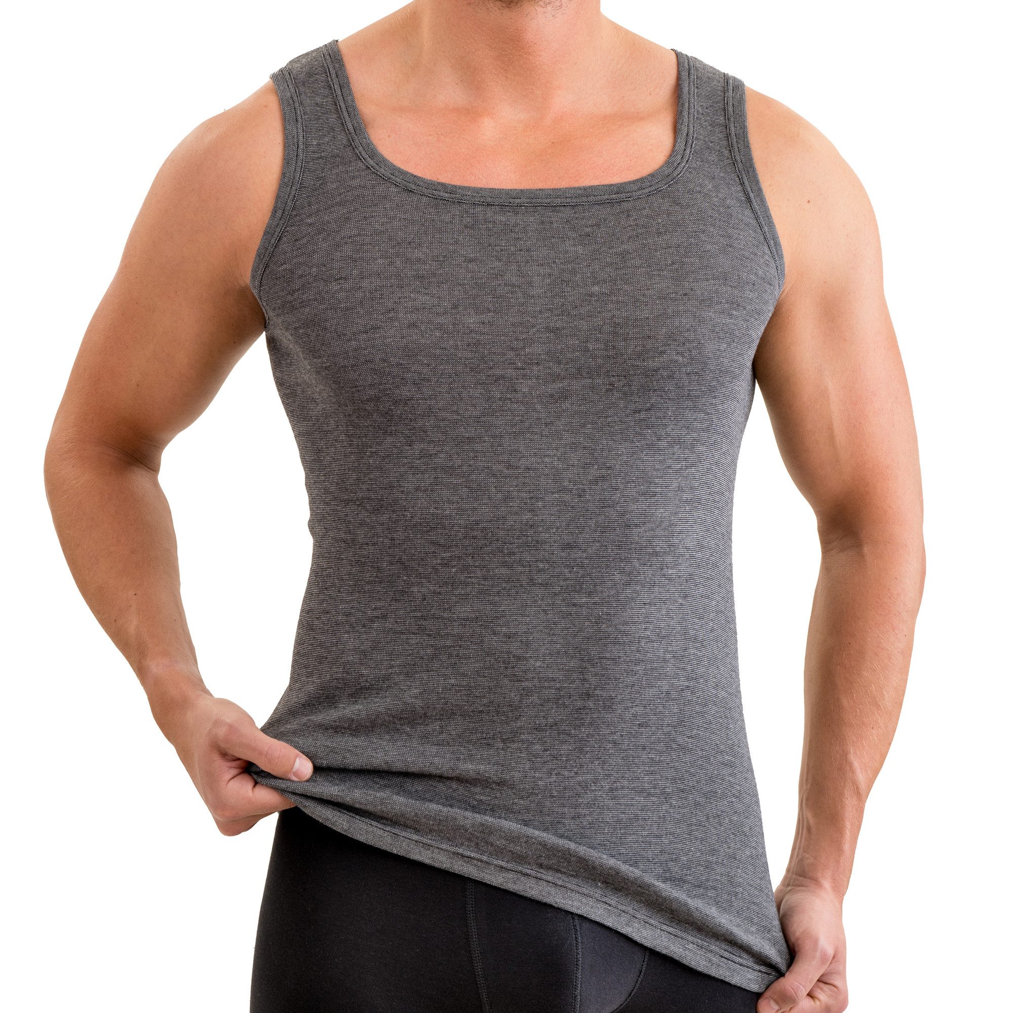 HERMKO Unterhemd 1663025 Herren Tank Top mit breiten Trägern günstig online kaufen