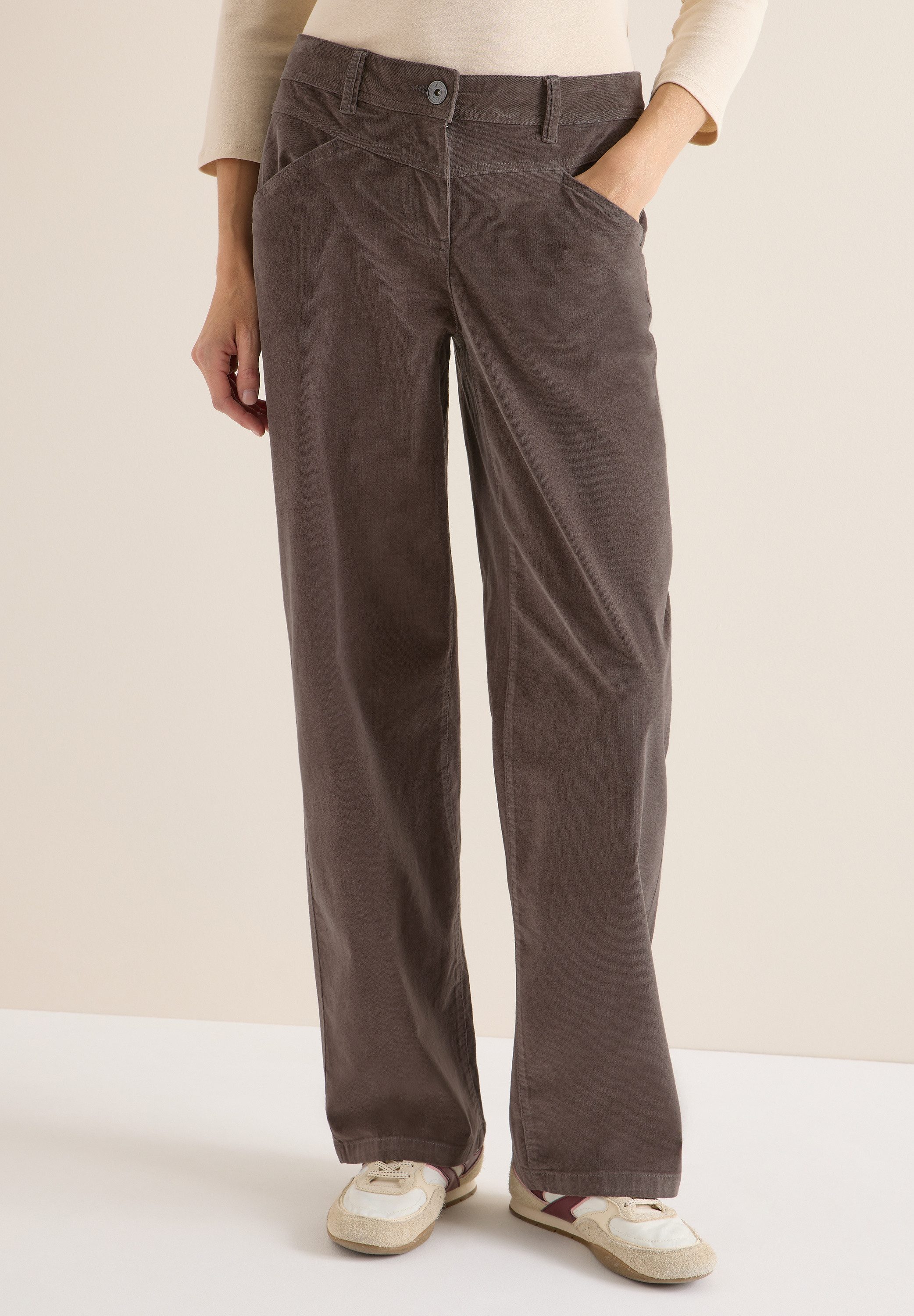 CECIL Cordhose High Waist