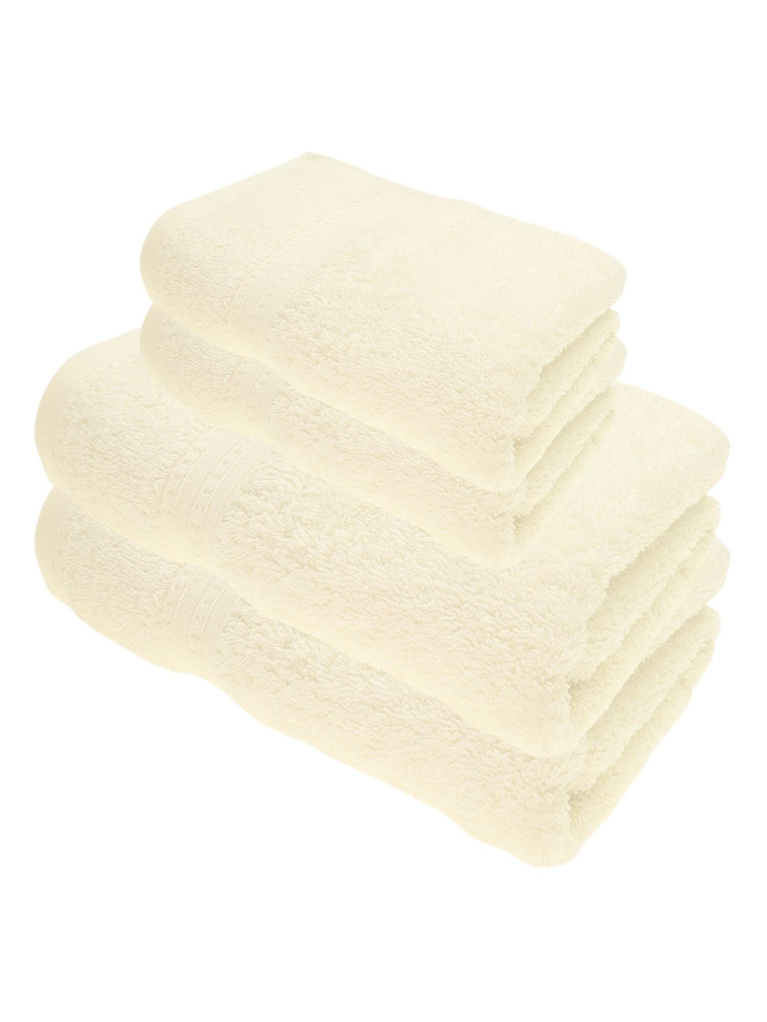 Julie Julsen Handtücher 4-Handtücher-Naturweiß, Bio-Baumwolle (4-St) günstig online kaufen