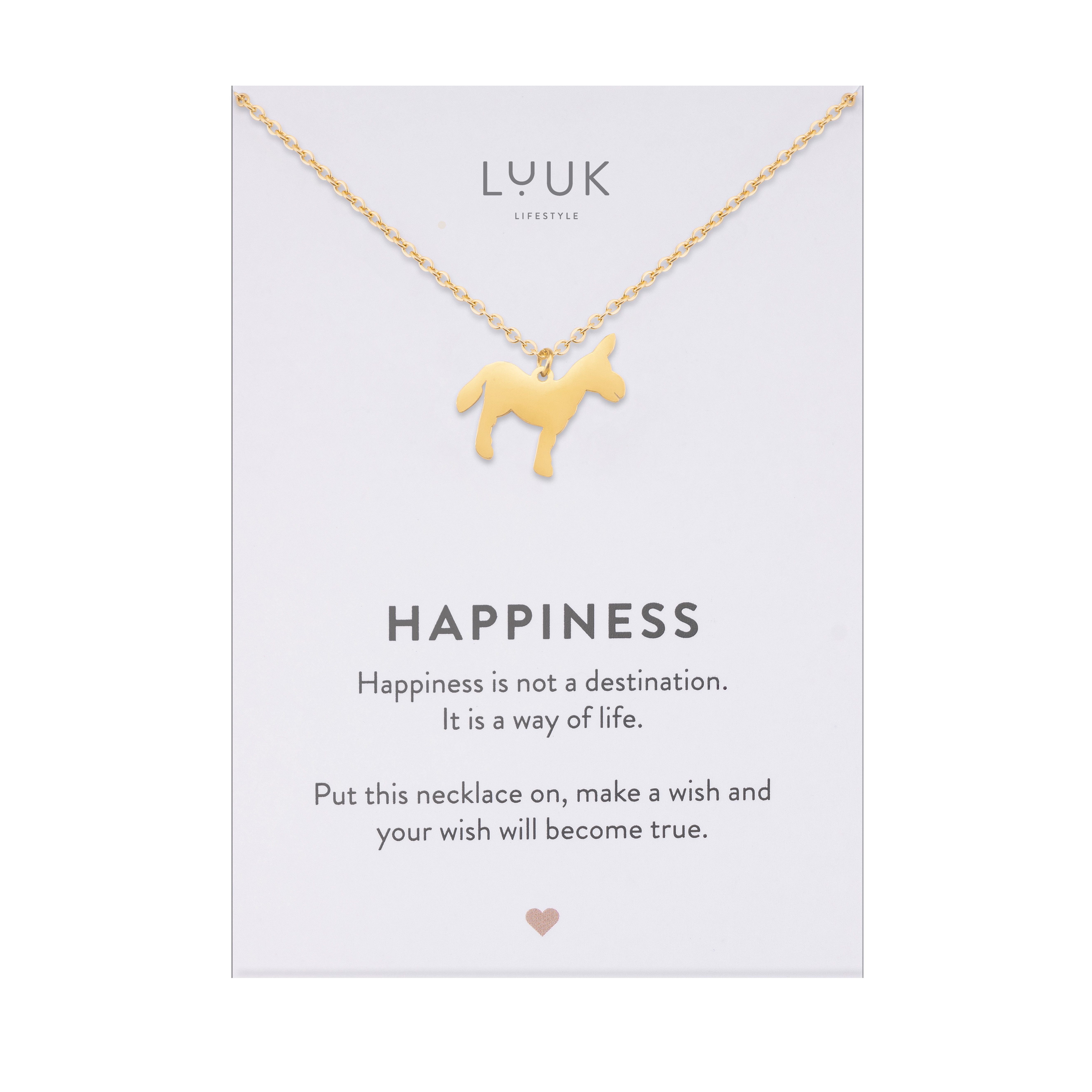 LUUK LIFESTYLE Kette mit Anhänger Esel, günstig online kaufen