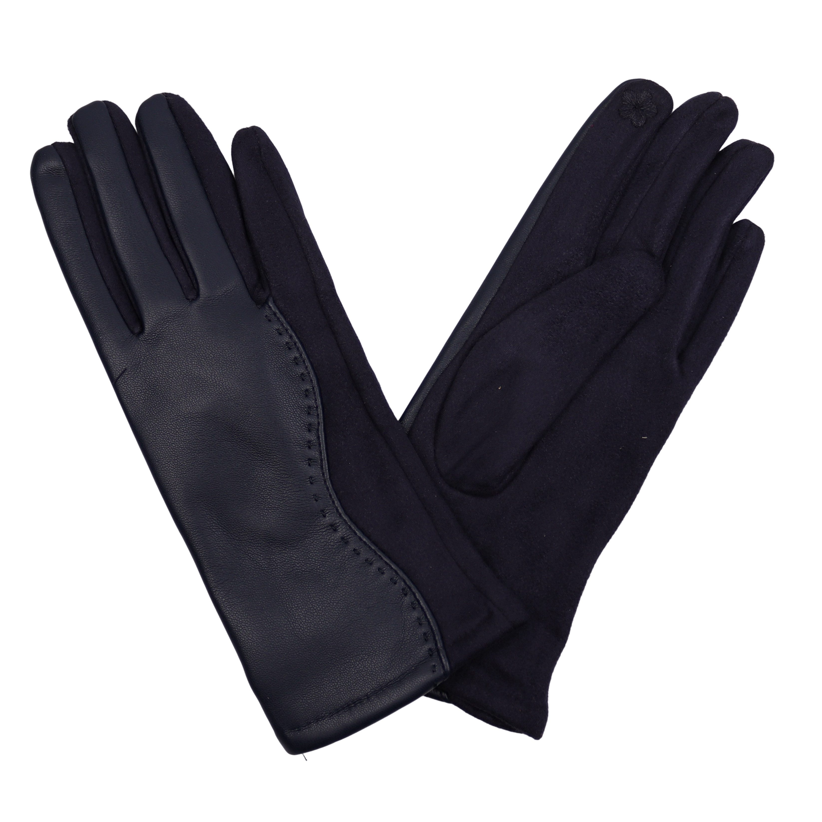 MIRROSI Lederhandschuhe Damen Touchscreen Handschuhe gefüttert Warm ONESIZE günstig online kaufen