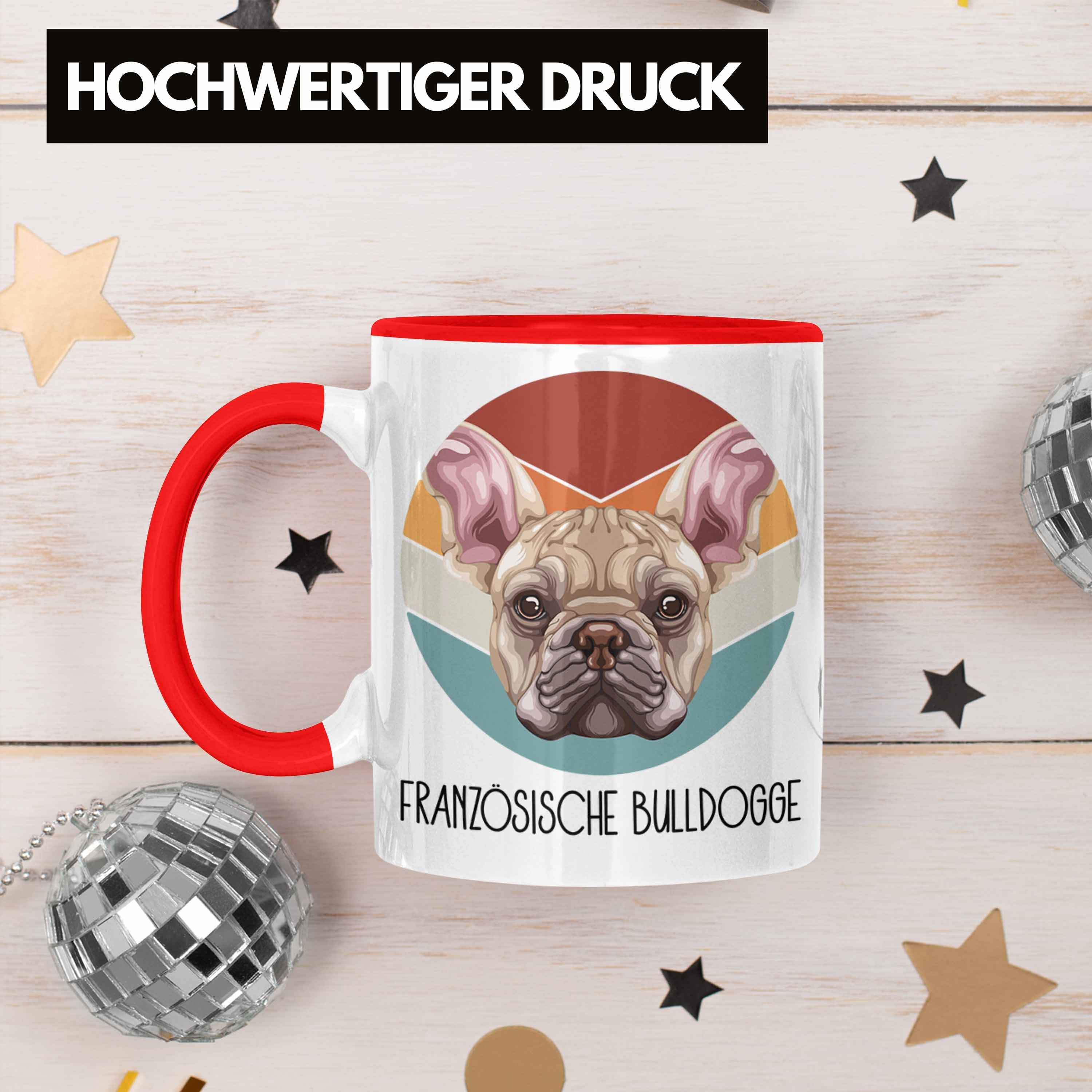 Geschen Lustiger Besitzer Französische Spruch Rot Trendation Tasse Tasse Geschenk Bulldogge