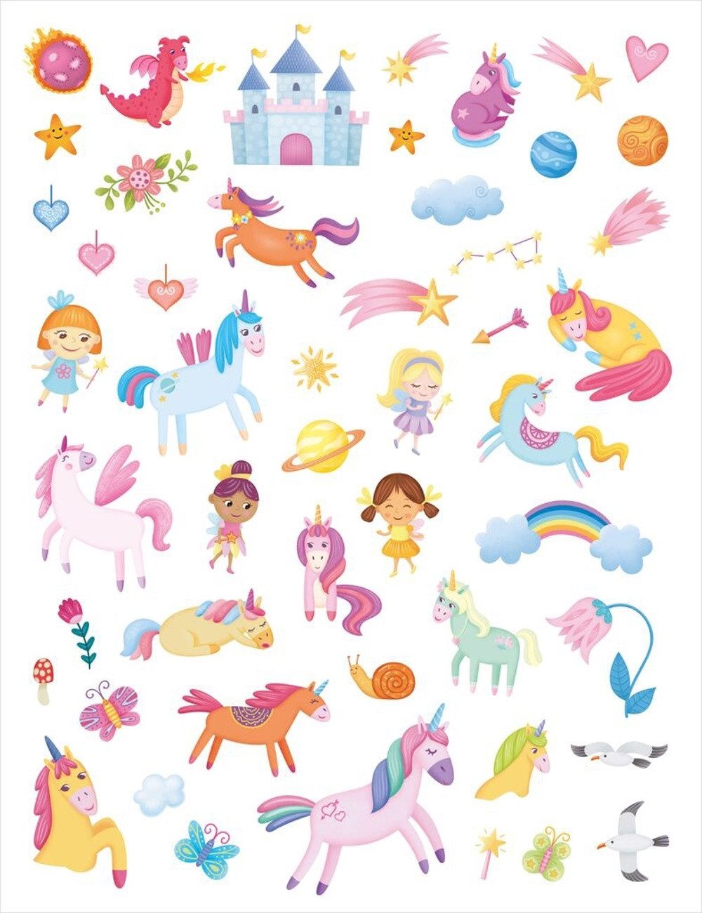 Moses. Verlag Stickerbuch Rubbelsticker-Buch Einhorn „Magische Welt“ – über 200 Sticker