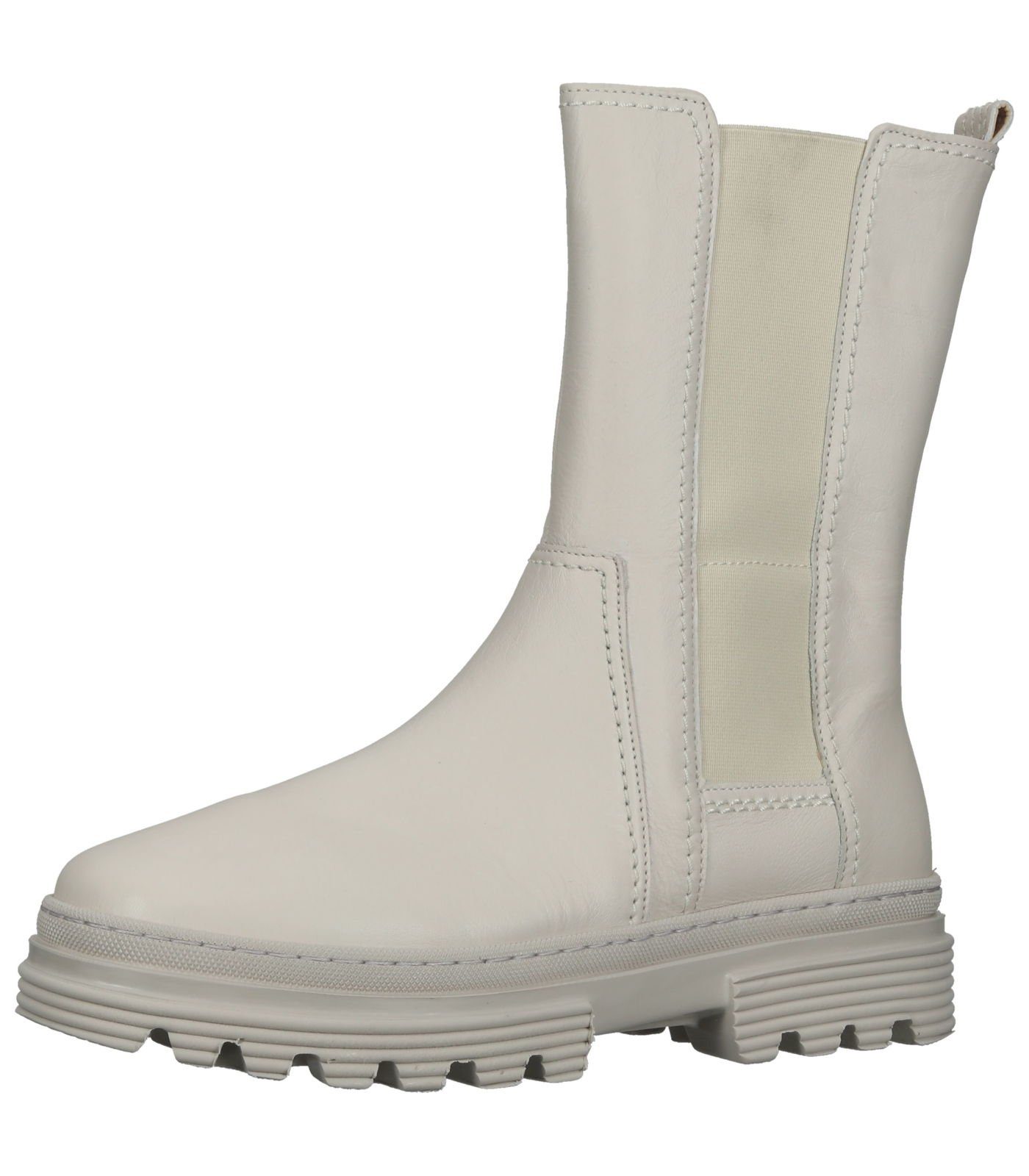 Leder Stiefelette Stiefelette / Gabor (latte Weiß 60)