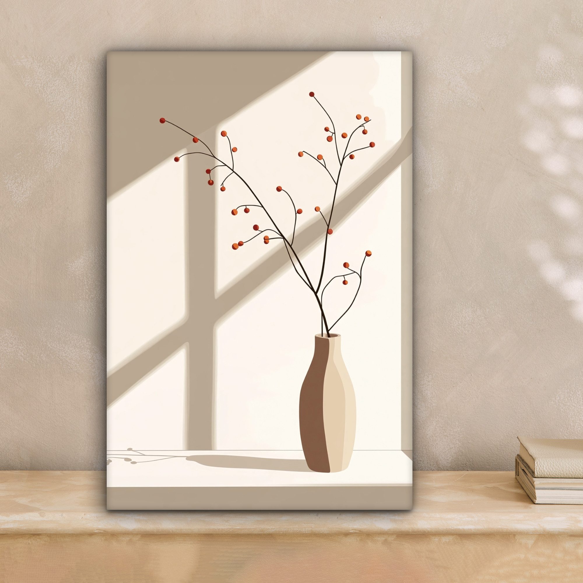 OneMillionCanvasses® Leinwandbild Vase - Äste - günstig online kaufen