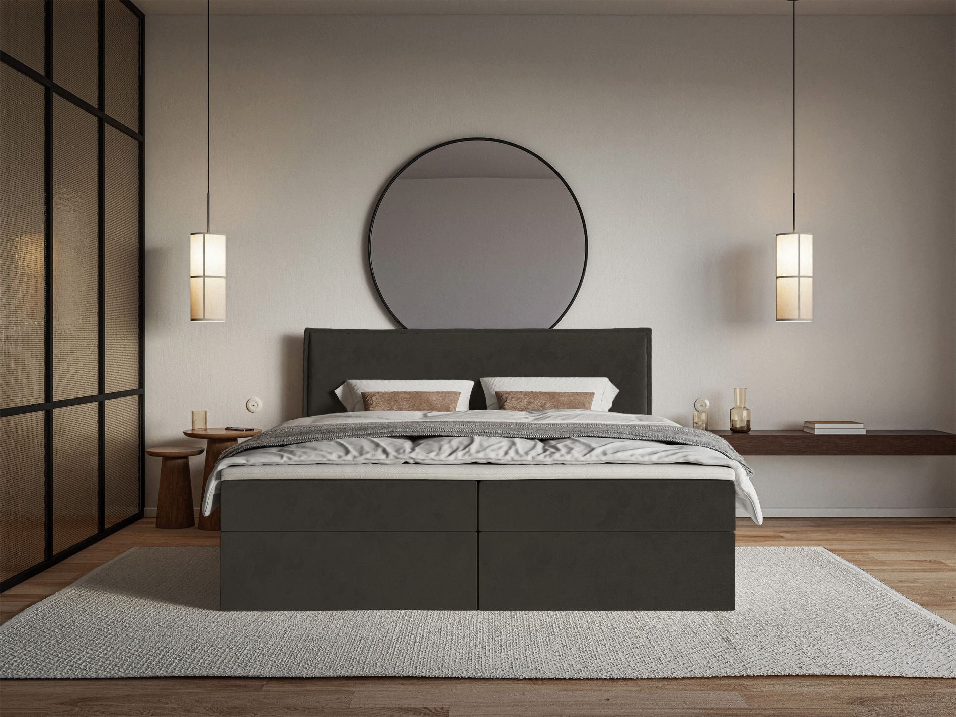 Selsey Boxbett SOFTIE, mit Bettkasten und Topper, Bonnell-Federkernmatratze