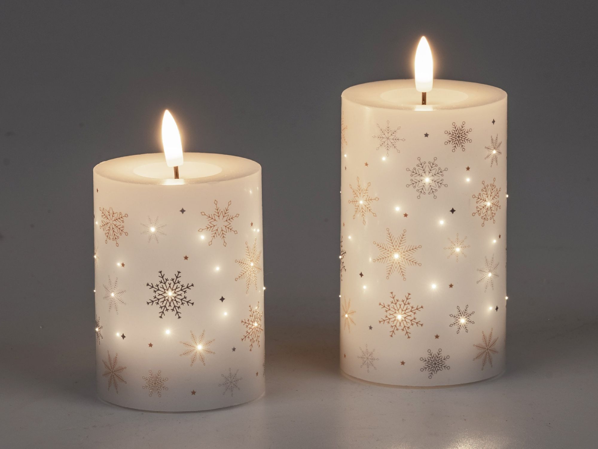 formano LED-Kerze Schneeflocke, Mit Timerfunktion, Weiß, günstig online kaufen