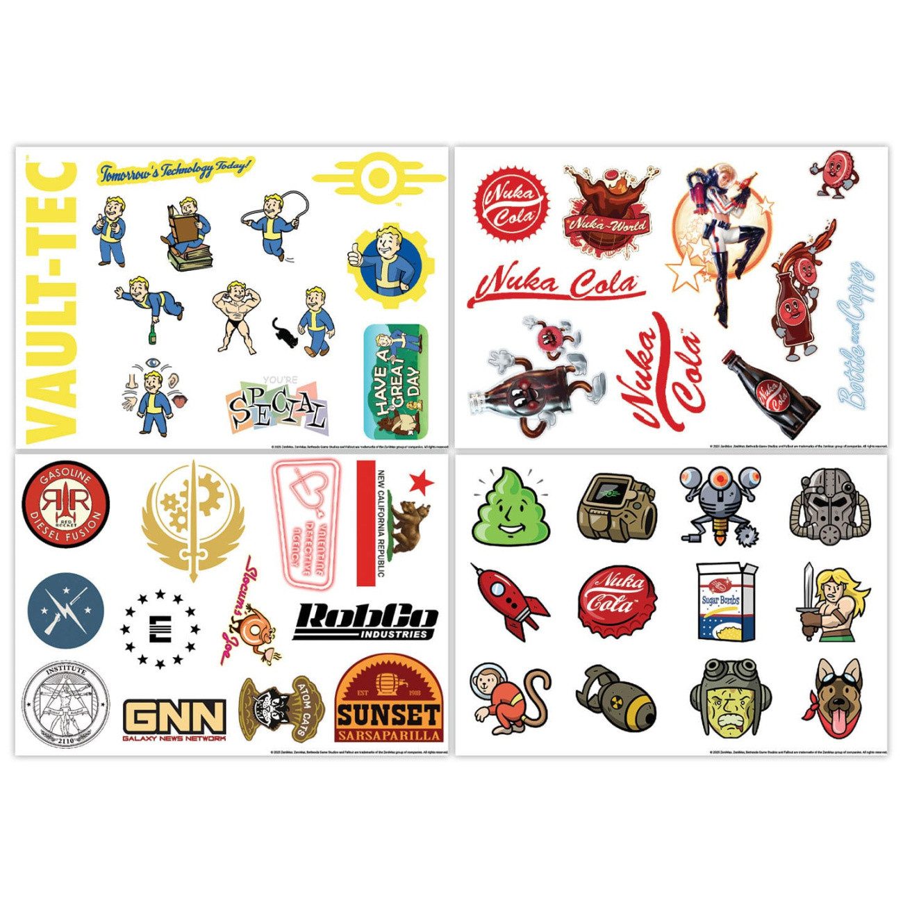 Fanattik Sticker Fallout Tech Sticker Pack