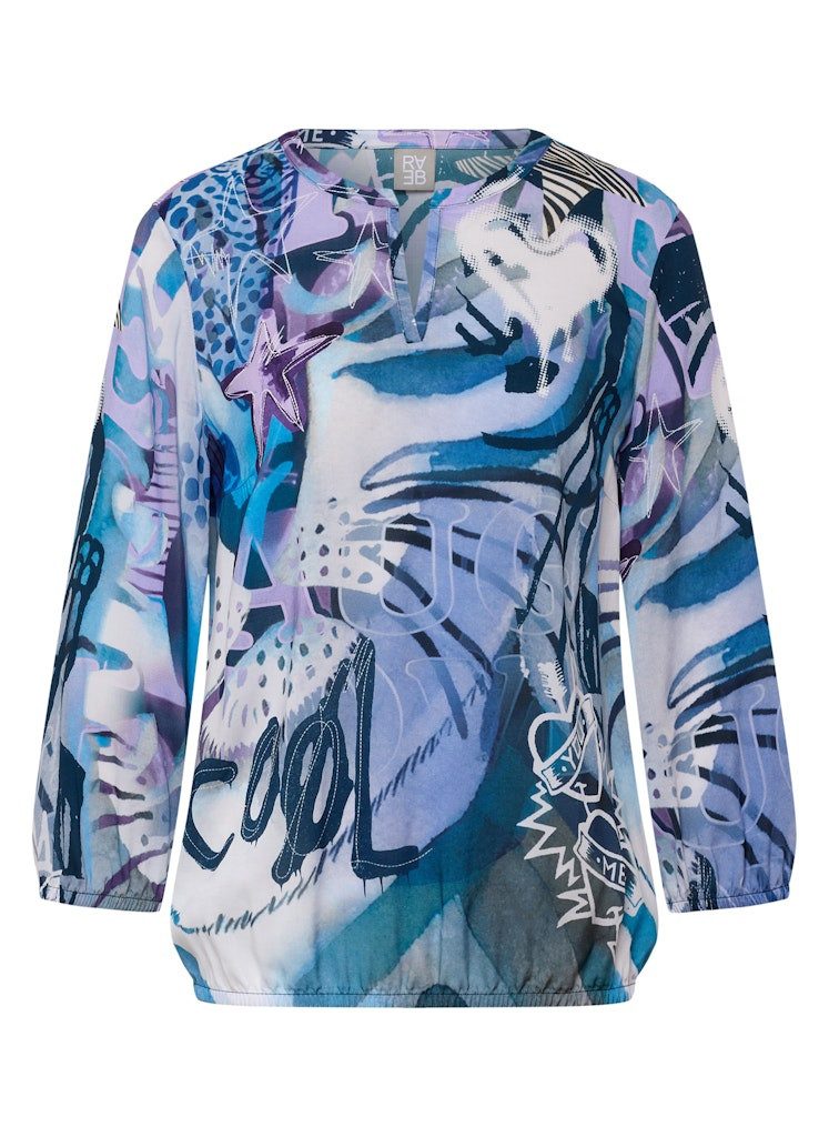 Blusenponcho Rabe / Da. Bluse / Bluse