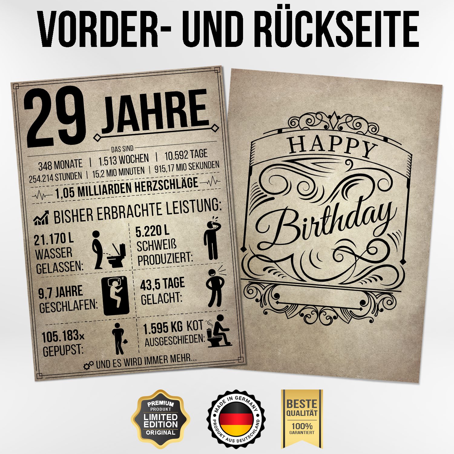 Tigerlino Poster Geburtstag Geschenk Männer Frauen günstig online kaufen
