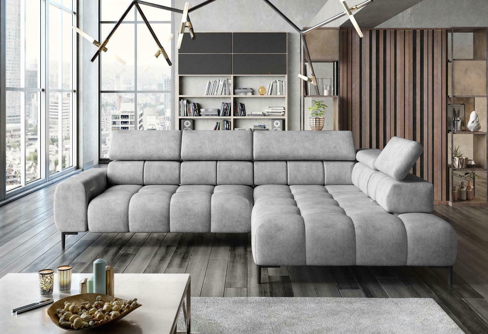 JVmoebel Ecksofa, Ecksofa L-Form Sofa Wohnlandschaft Polster Multifunktion Design