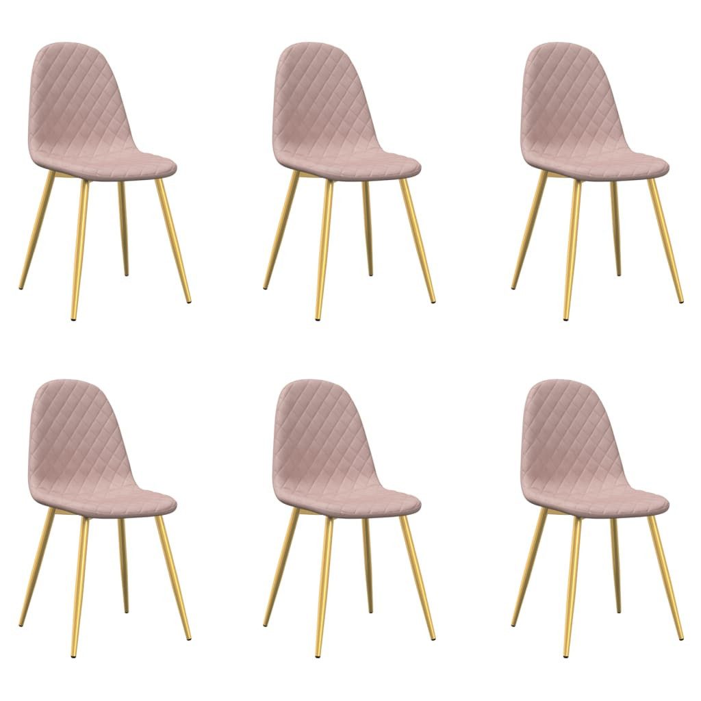 vidaXL Esszimmerstuhl Esszimmerstühle 6 Stk. Rosa günstig online kaufen