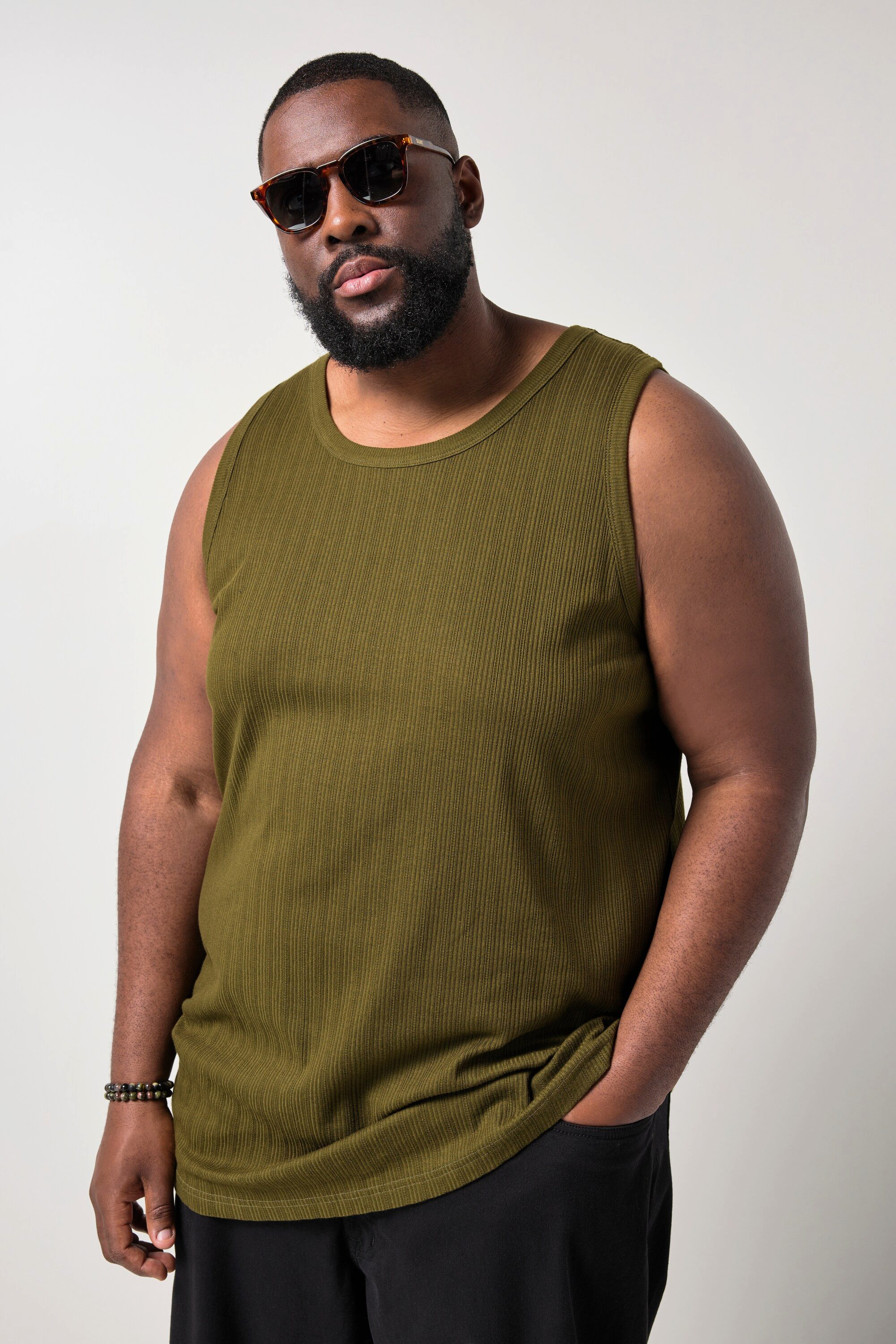 STHUGE T-Shirt Tanktop Strukturjersey