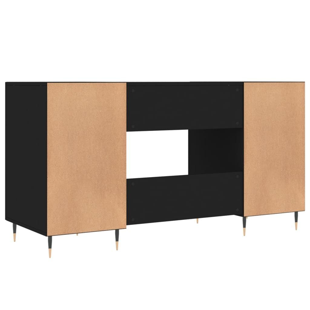 Schreibtisch Schwarz Holzwerkstoff 140x50x75 furnicato cm