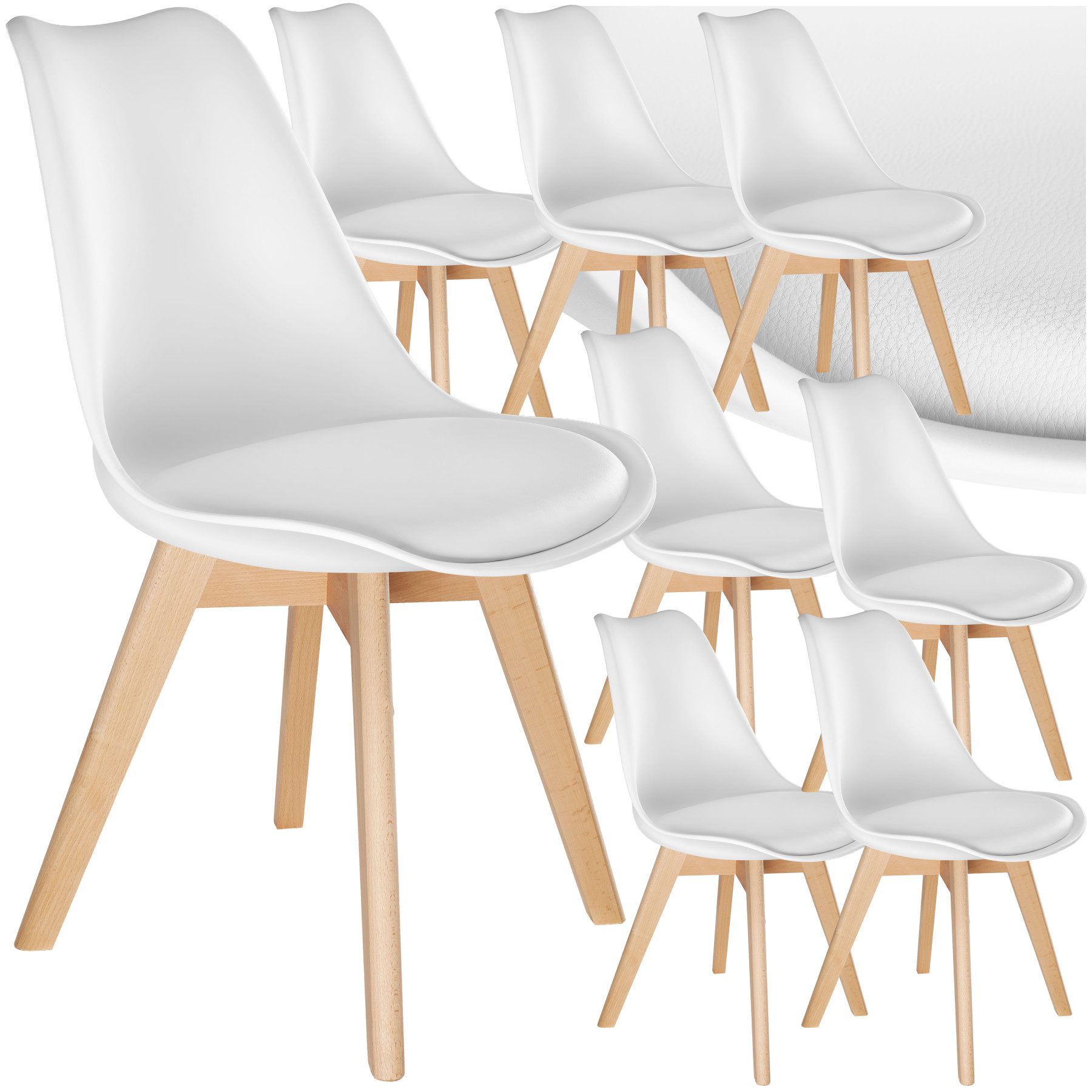 tectake Esszimmerstuhl Set Esszimmerstuhl (Set, 8 günstig online kaufen