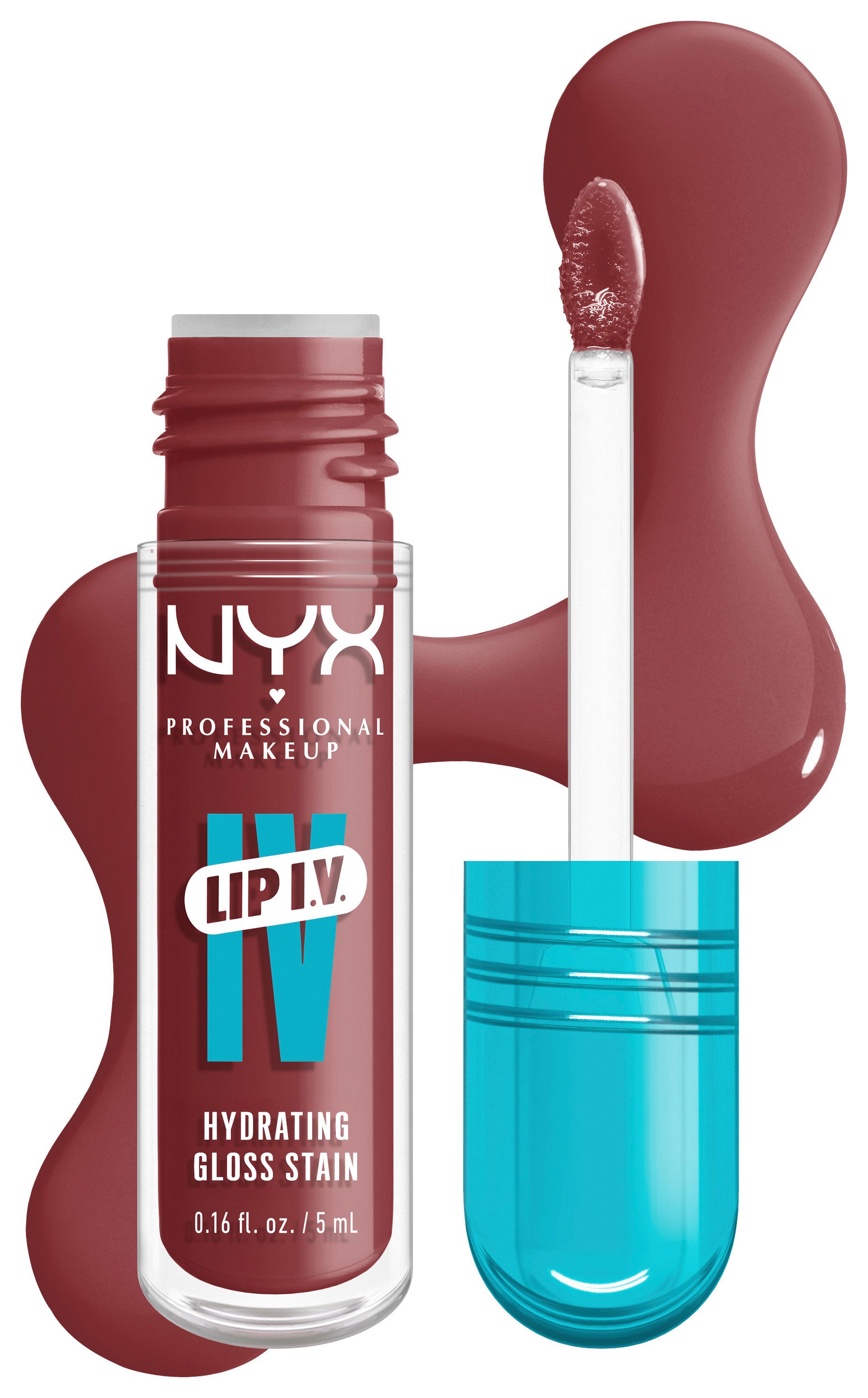 NYX PROFESSIONAL MAKEUP Lipgloss LIP IV GLOSS SERUM, gibt den Lippen einen unwiderstehlichen Wet-Look