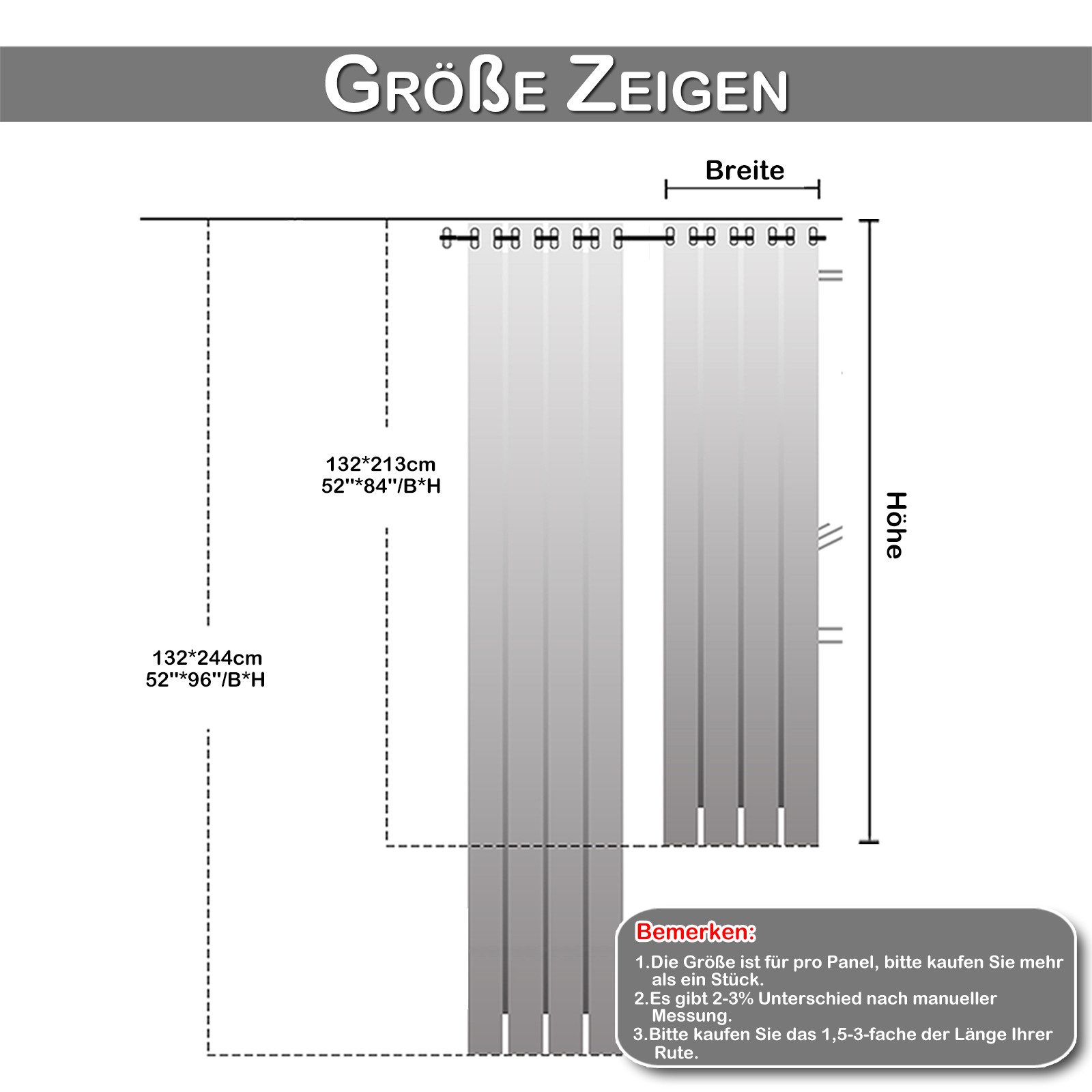 LMaxhome Outdoorvorhang Transparenter Outdoor Vorhang mit Ösen, wasserabweisend (1 St), Sichtschutz für Balkon, Garten, Veranda & Pavillon, 5 Farben – Bild 2 von 5