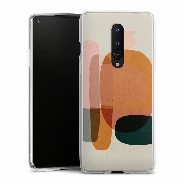 DeinDesign Handyhülle Farbe bunt Abstrakt Abstract Blush OnePlus 8 Silikon Hülle Bumper Case Handy Schutzhülle Smartphone Cover