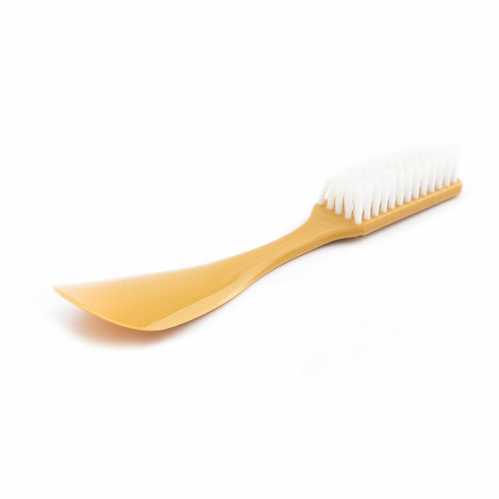 Lantelme Schuhlöffel 5 Stück Set Kunststoff Reise Schuhanzieher mit Bürste Schuhanziehhilfe (Spar-Set, 5-tlg), Bein Wandern Sport und Zuhause mit Schuhputzbürste