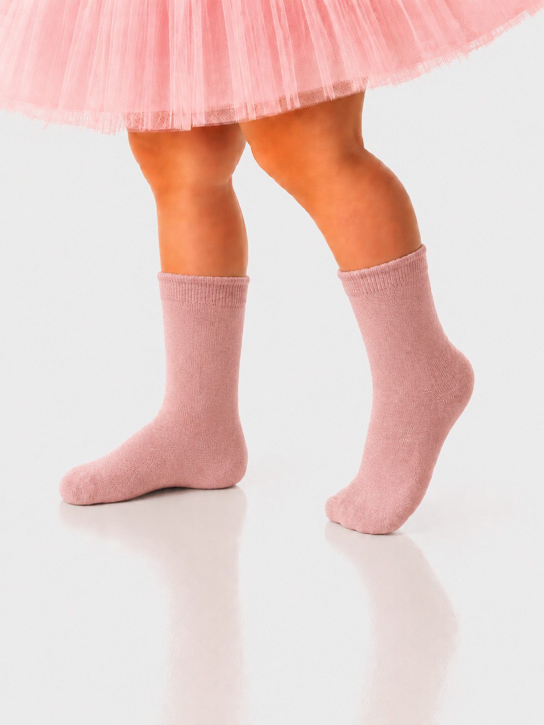 La Bortini Kniestrümpfe Lange Socken für Babys Kinder in Weiß Grau Rosa (1 Paar für Einschulung, Taufe) elastisch, weich, in verschiedenen Farben vorrätig