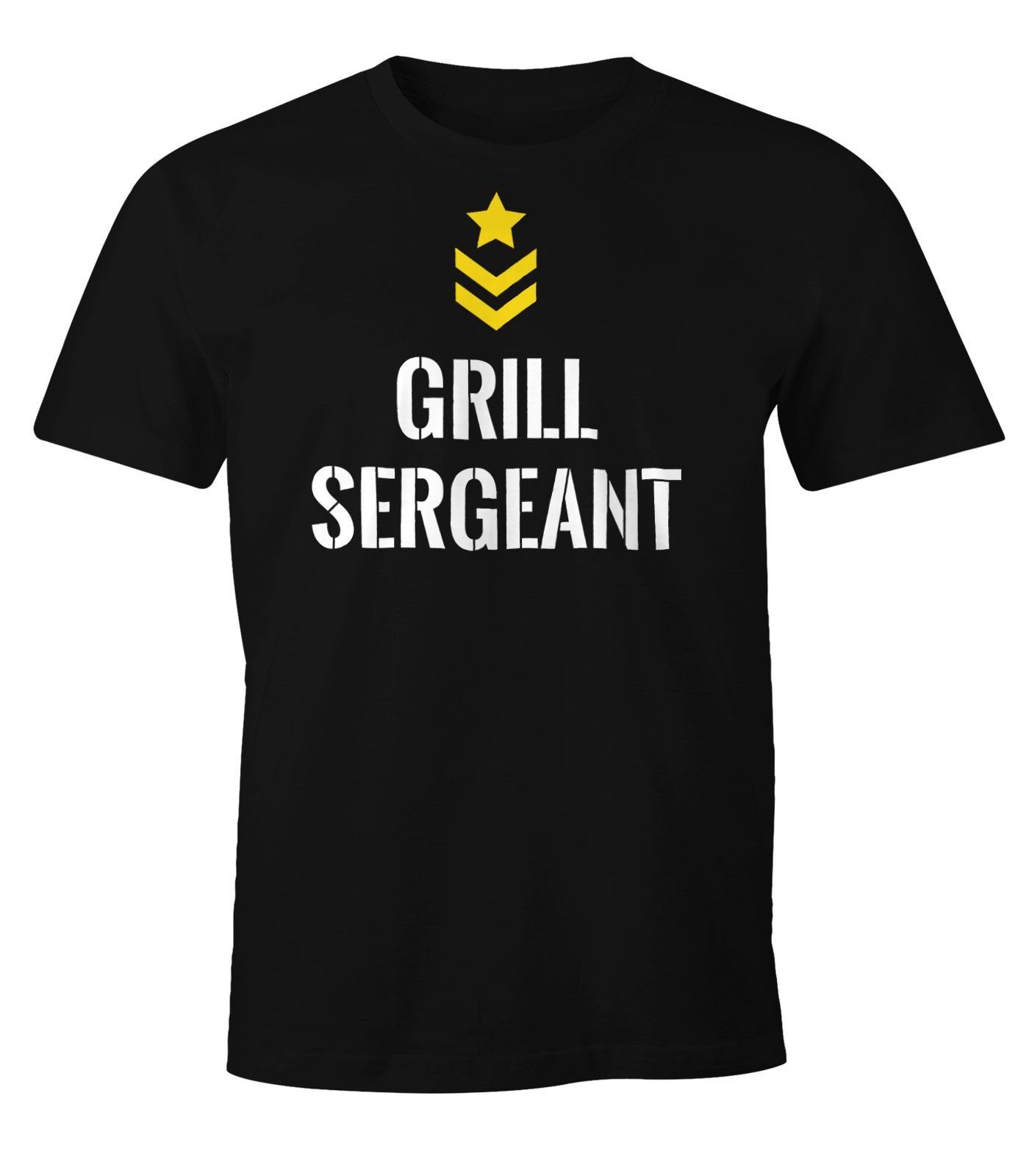 Print-Shirt Herren T-Shirt Grill Sergeant Fun-Shirt