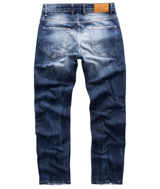 Rock Creek Regular-fit-Jeans Herren Jeans Stonewashed Dunkelblau RC-3104