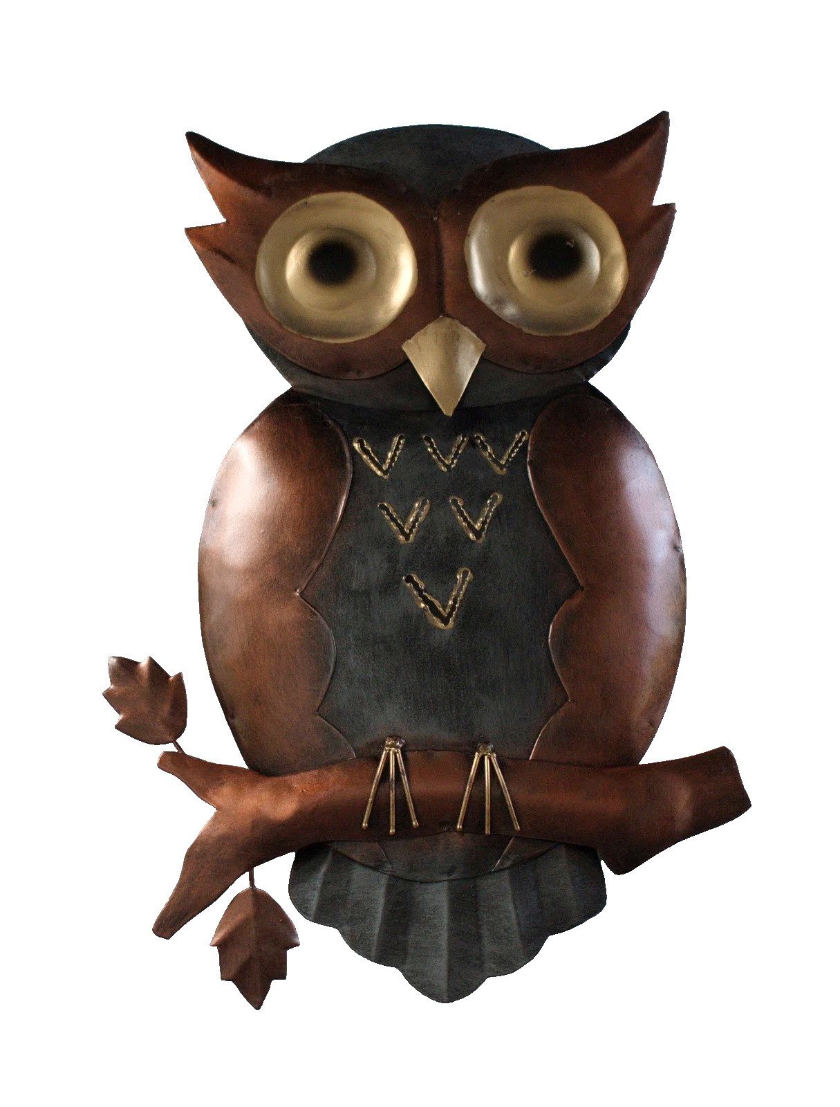 Wanddekoobjekt Wanddeko Eule Uhu Vogel Deko Bild Tier Figur Wandbild Skulptur Objekt
