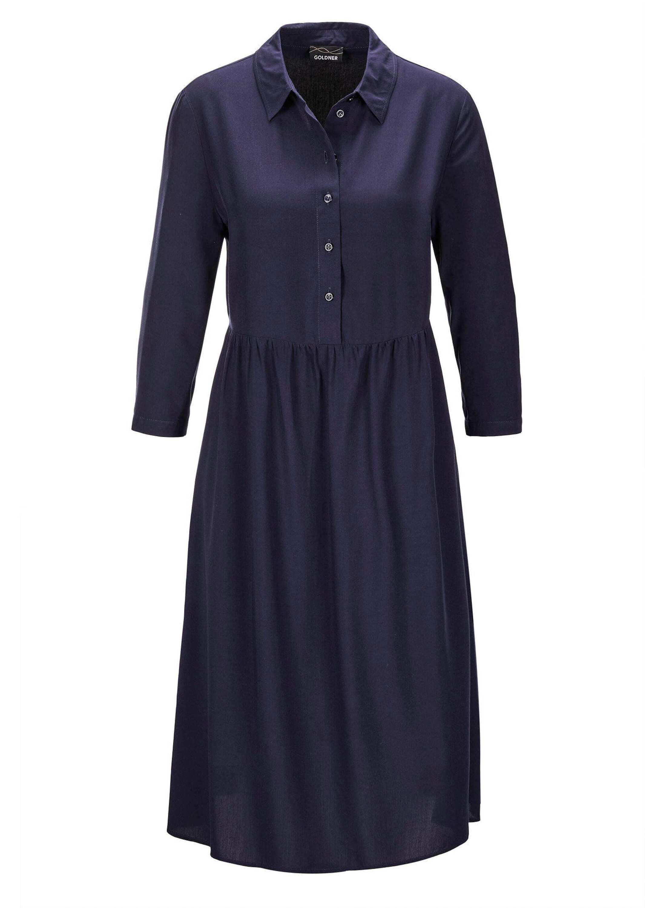 Blusenkleid Kurzgröße: Elegantes Sommerkleid mit Knopfleiste