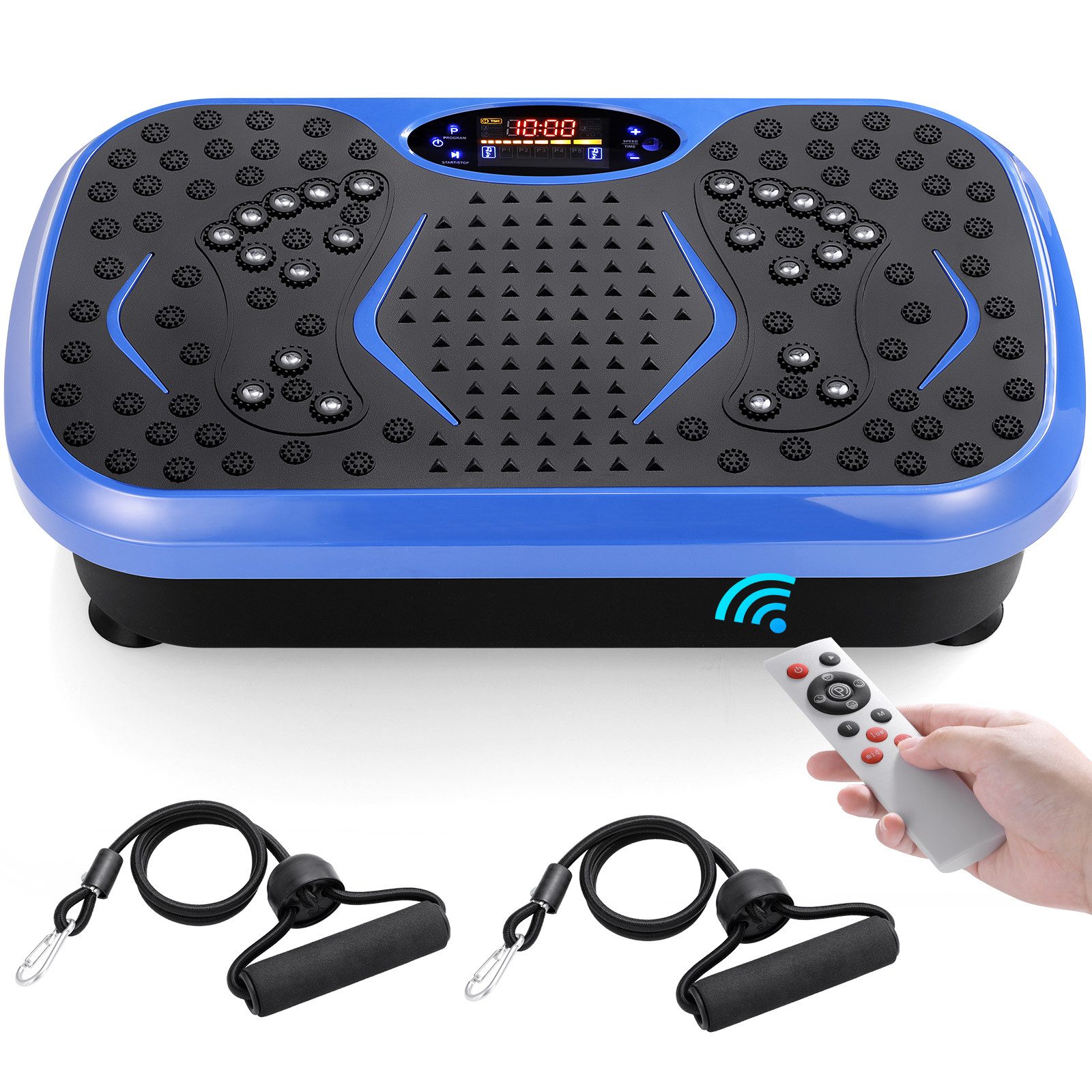 TLGREEN Vibrationsplatte 99 Stufen 5 Trainingsprogramme,Kompaktes Design, Leiser Motor, 99 Intensitätsstufen, Fitness Vibrationsboard für Zuhause, Fettverbrennung & Muskelaufbau