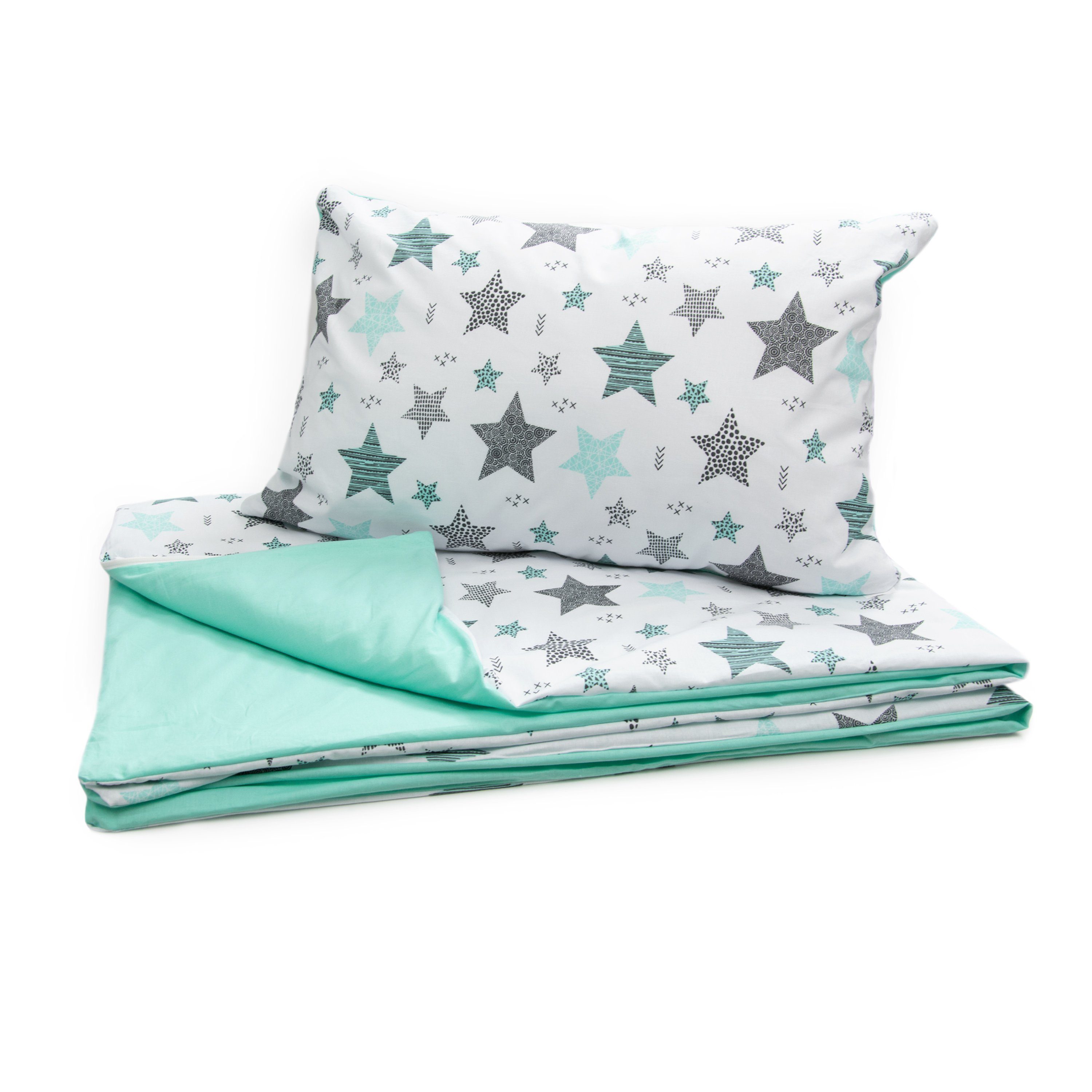 Amilian Babybettwäsche Set 7-teilig - Bettwäsche 100x135 - Kissenbezug 40x6 günstig online kaufen