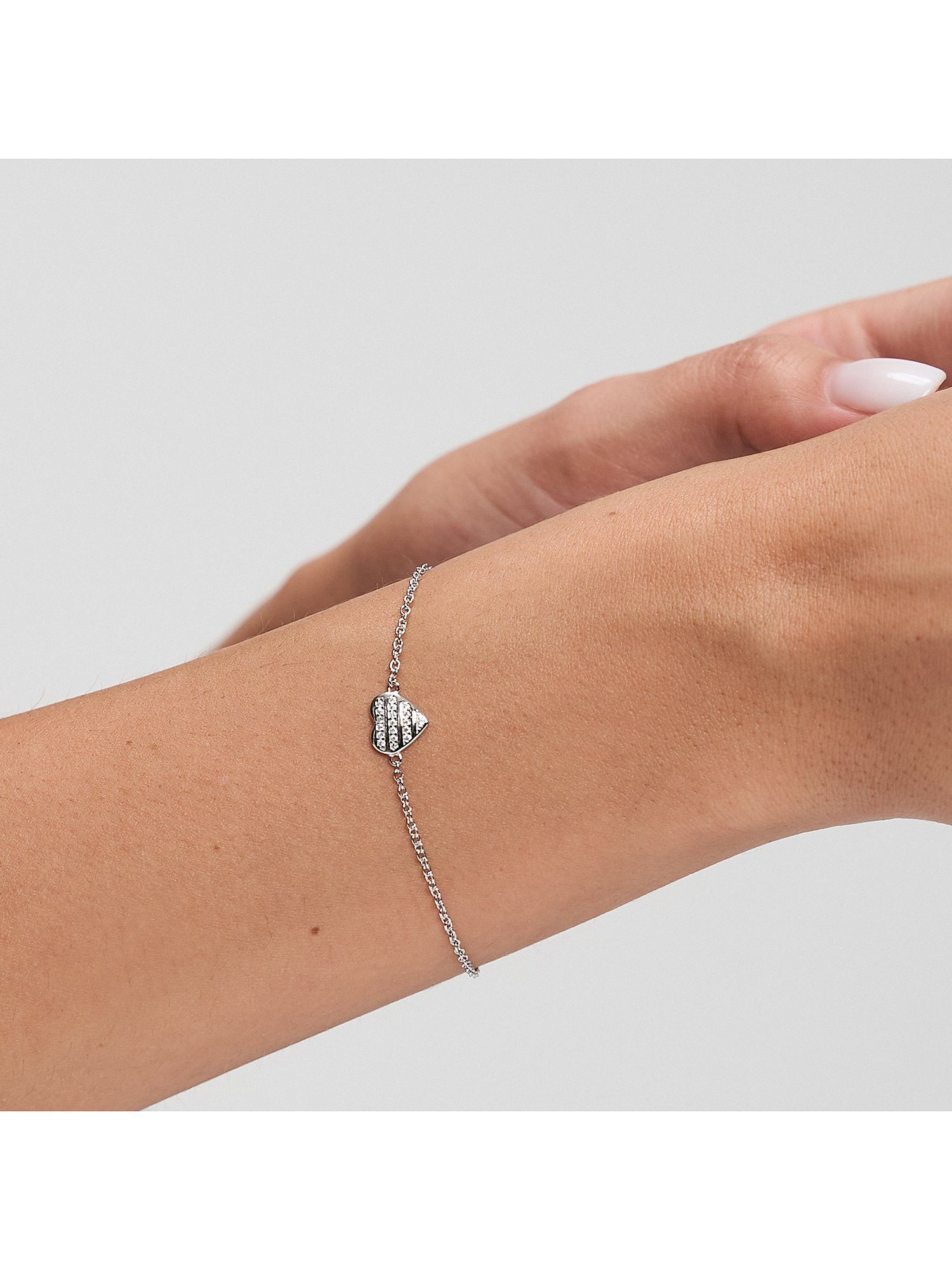 s.Oliver Armband S.Oliver Damen-Armband 925er Silber 18 Zirkonia