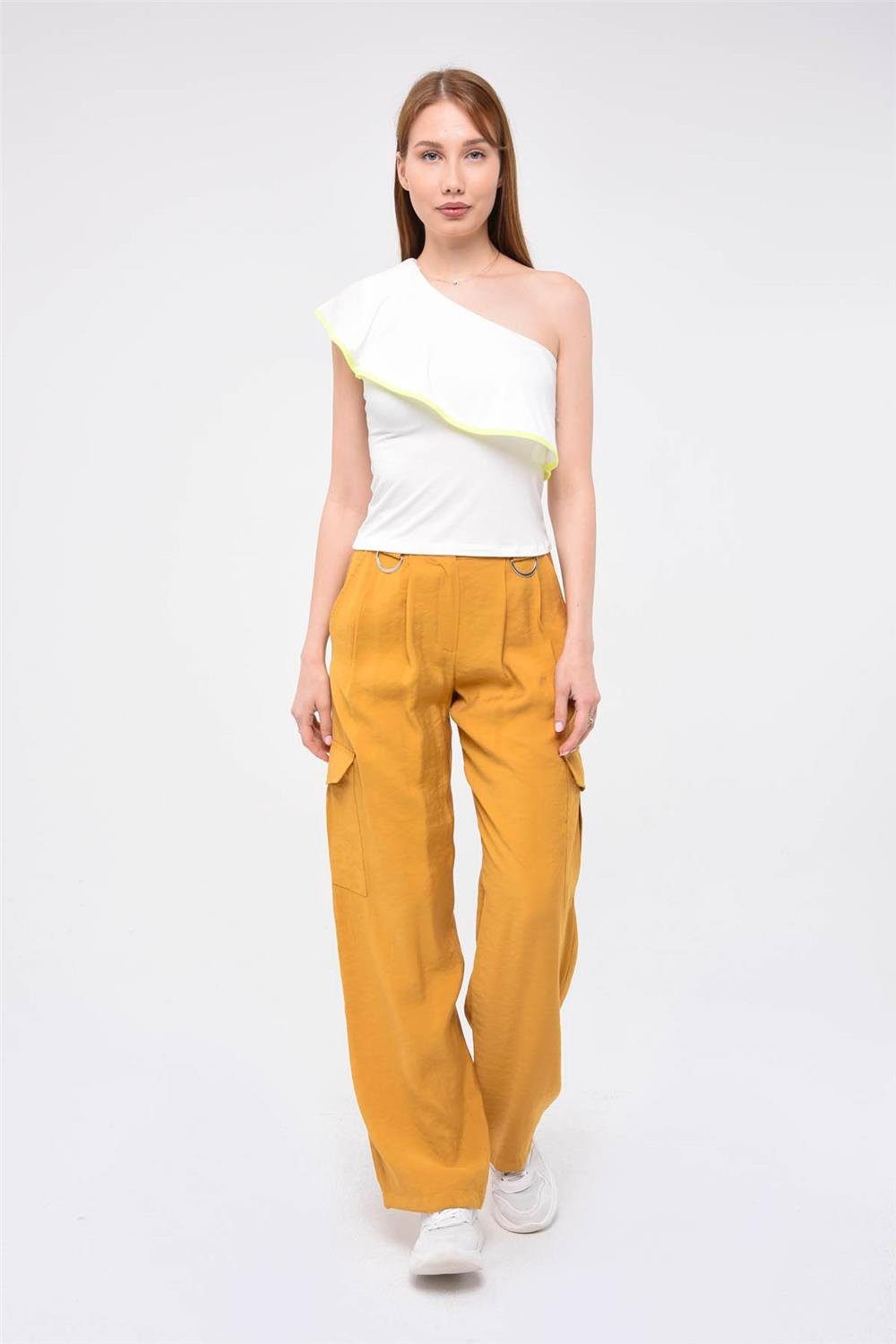 Chinohose Fracht Taschen Hose