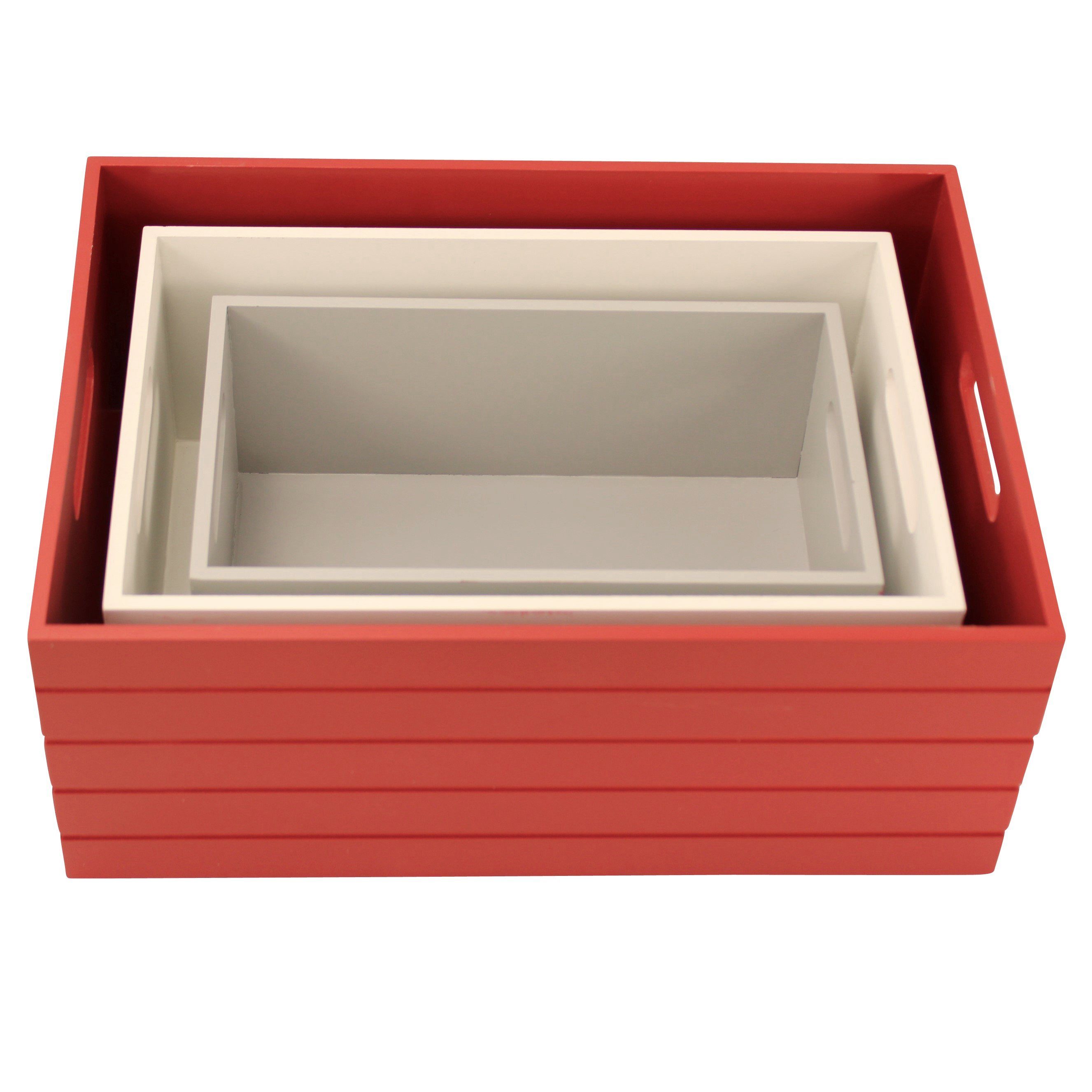 Online-Fuchs Geschenkbox 3er Set Deko Holzkisten, ideal als Geschenkverpackung zu Weihnachten - (Geschenkpapier, Geschenktüten, bedruckt mit Sternen und Schneeflocken, Weinkisten-Art)