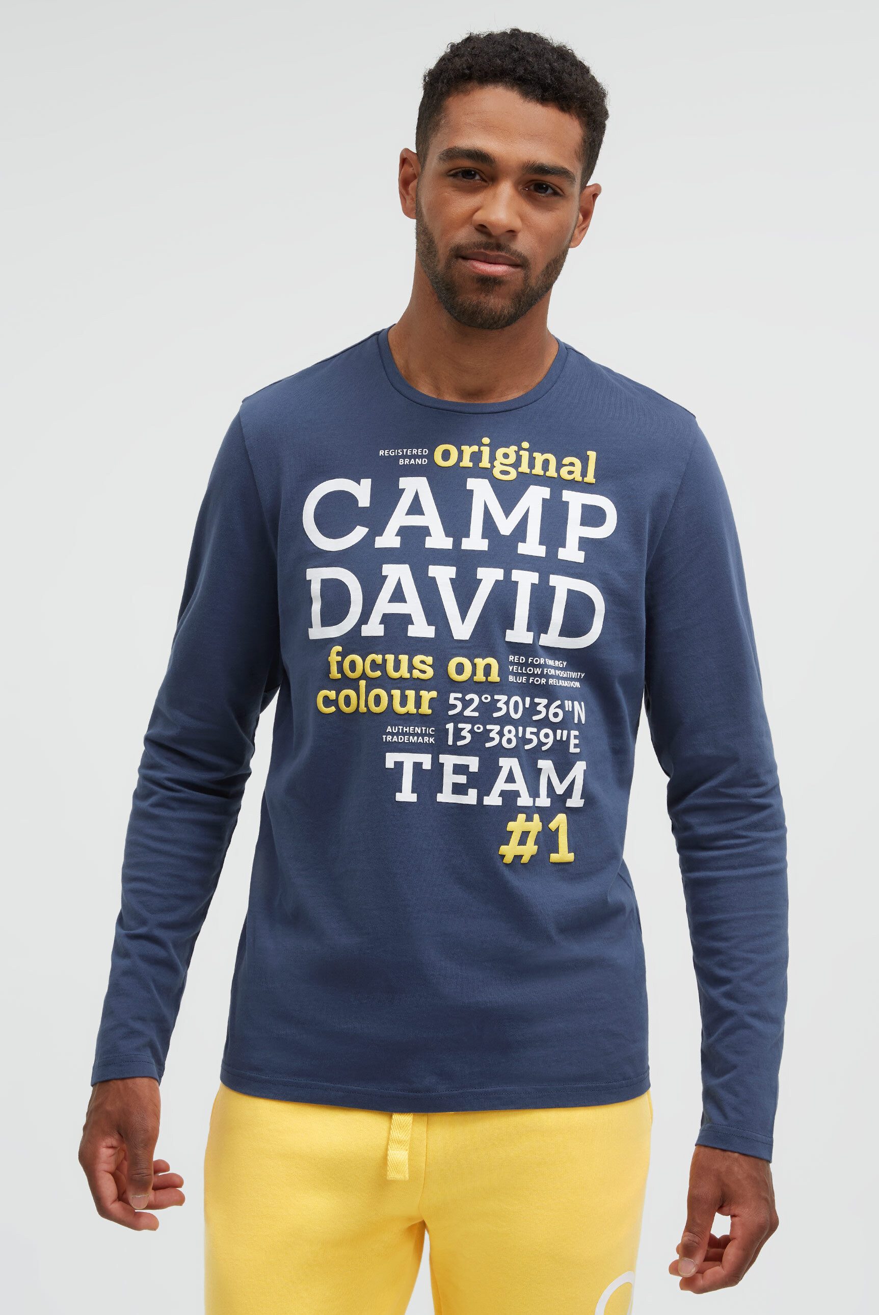 CAMP DAVID Rundhalsshirt aus Baumwolle günstig online kaufen