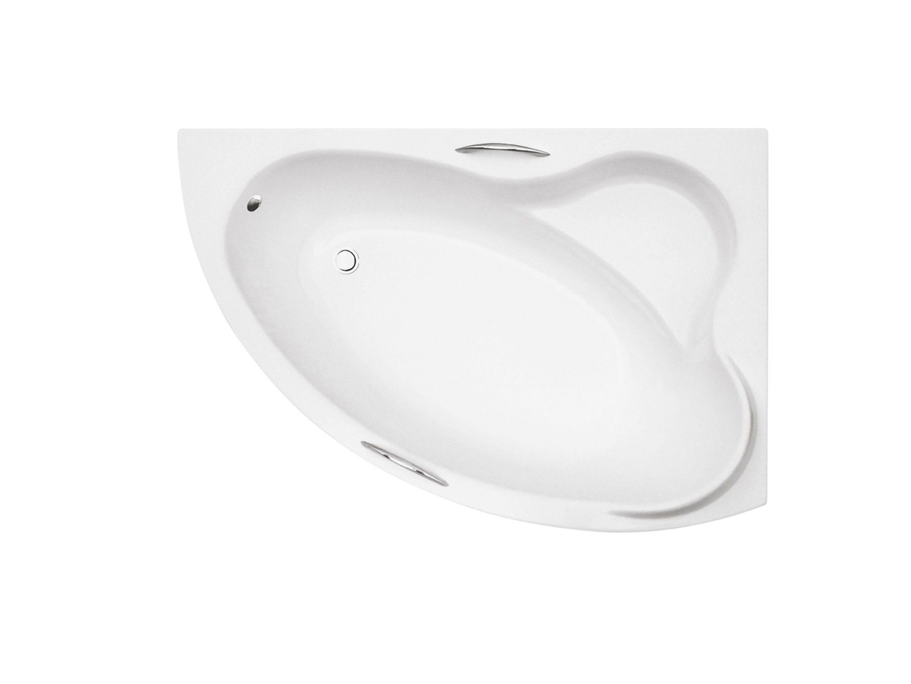 KOLMAN Badewanne Eckbadewanne Ada 140x90, (Links/Rechts), Ablaufgarnitur & Füße GRATIS