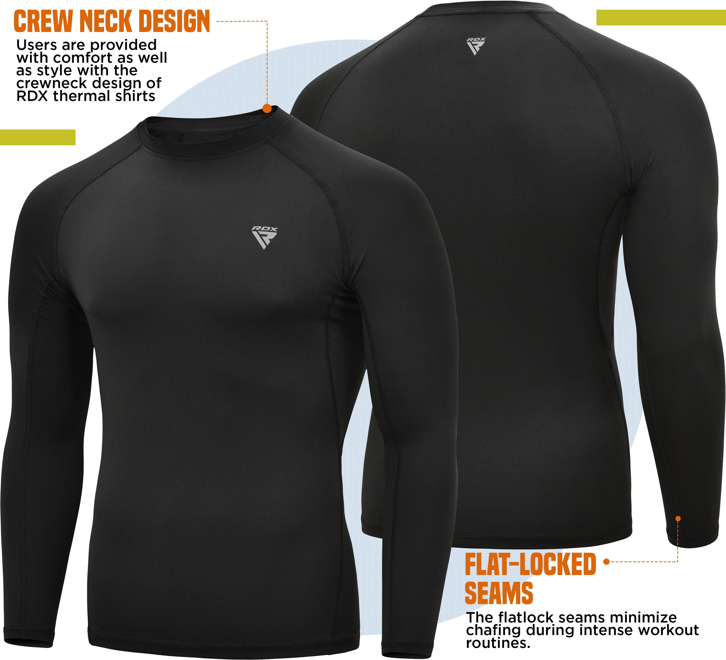 RDX Sports Thermohemd RDX Compression Rash Guard, Funktionsunterwäsche Thermal Sweat Shirt