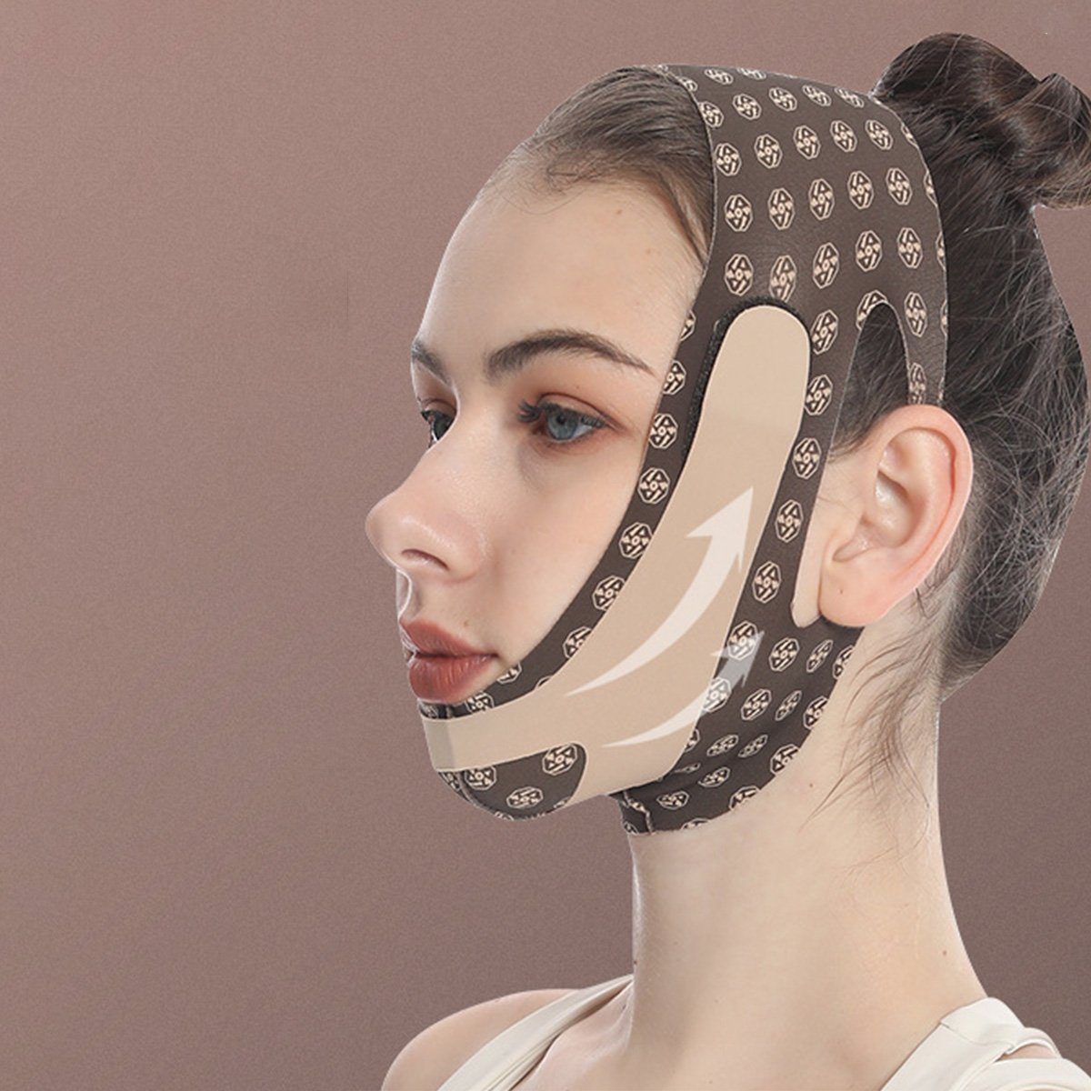 Jormftte Gesichtsmasken-Set Reduzierer Gesicht Schlampengurt V