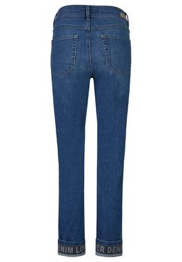 ANGELS Straight-Jeans Jeans Cici Cropped Tape mit Stickerei