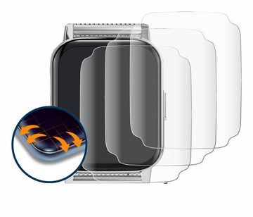 Savvies Full-Cover Schutzfolie für Banlvs Smartwatch 1.85", Displayschutzfolie, 4 Stück, 3D Curved klar