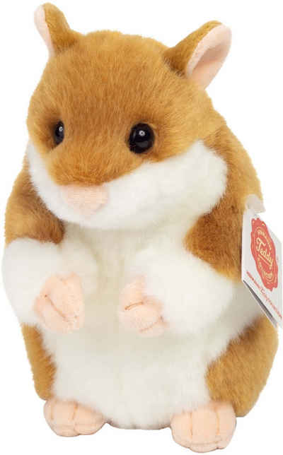 Teddy Hermann® Kuscheltier Hamster 16 cm, zum Teil aus recyceltem Material