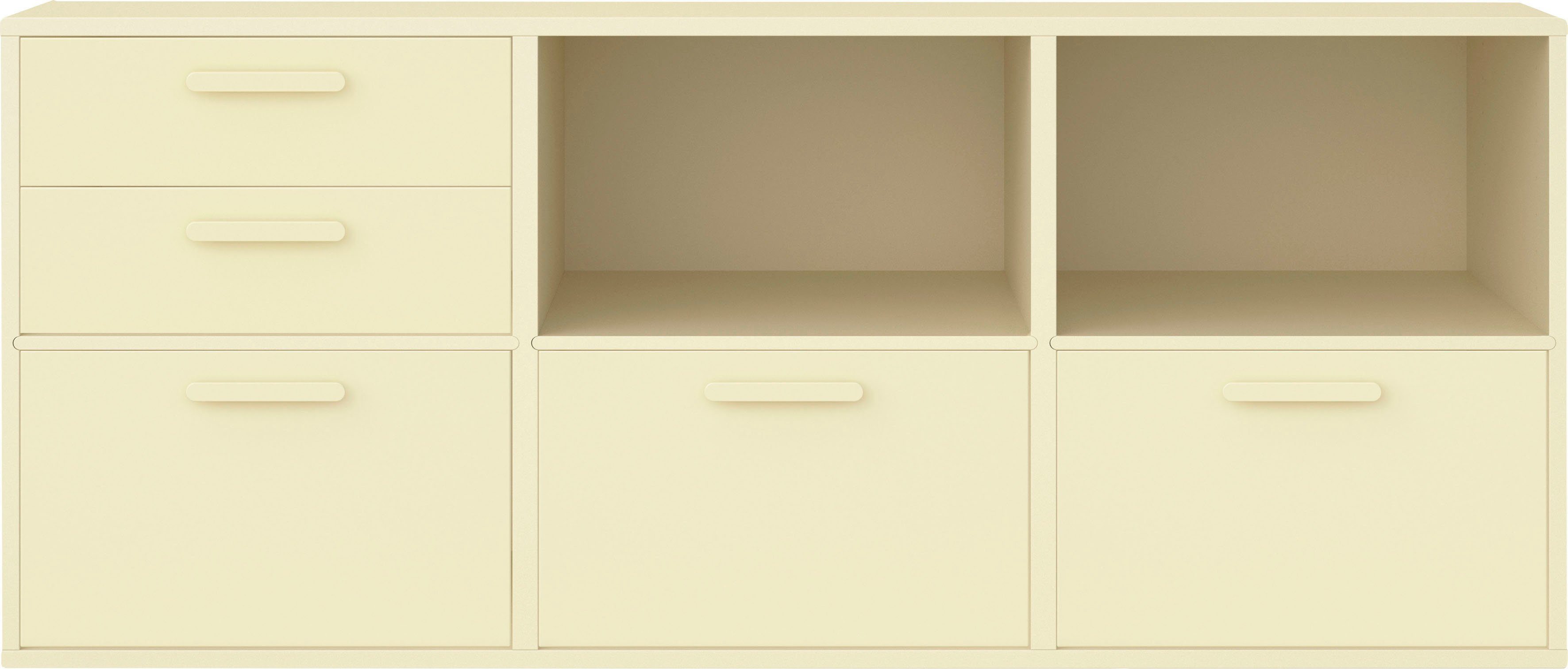 Hammel Furniture Sideboard Keep by Hammel, mit 2 Schubladen und 3 Türen, Breite 133,8 cm, flexible Möbelserie