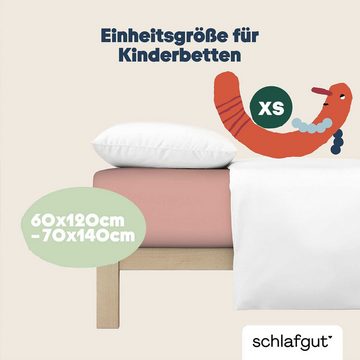 Spannbettlaken Casual Mini, Schlafgut, 100% Bio-Baumwolle, Gummizug: Rundumgummi, (1 Stück), für Baby und Kinder