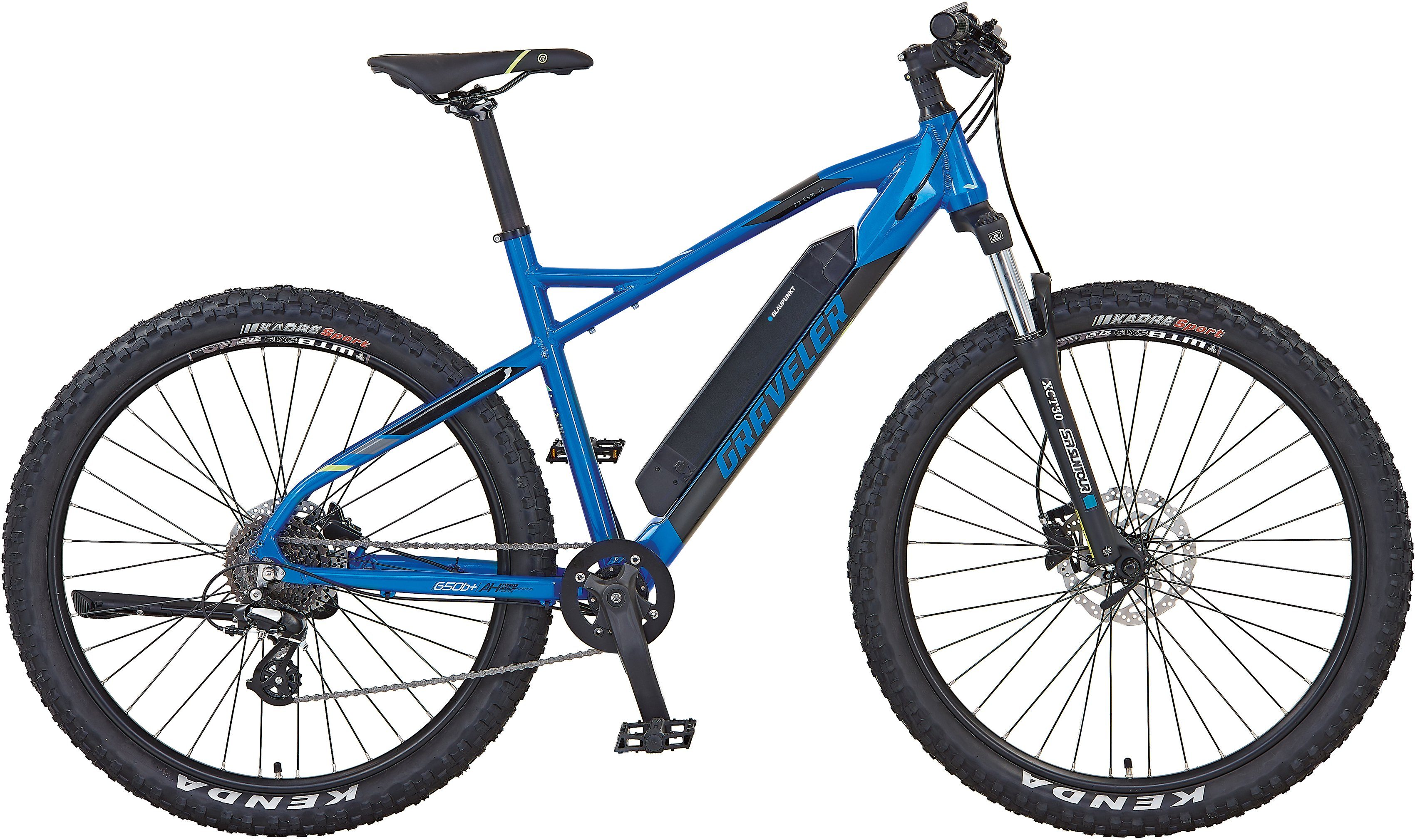 Prophete E-Bike GRAVELER 22.ESM.10, 8 Gang Shimano Altus Schaltwerk, Kettenschaltung, Heckmotor, 418 Wh Akku, Pedelec, Elektrofahrrad für Damen u. Herren, MTB, Mountainbike