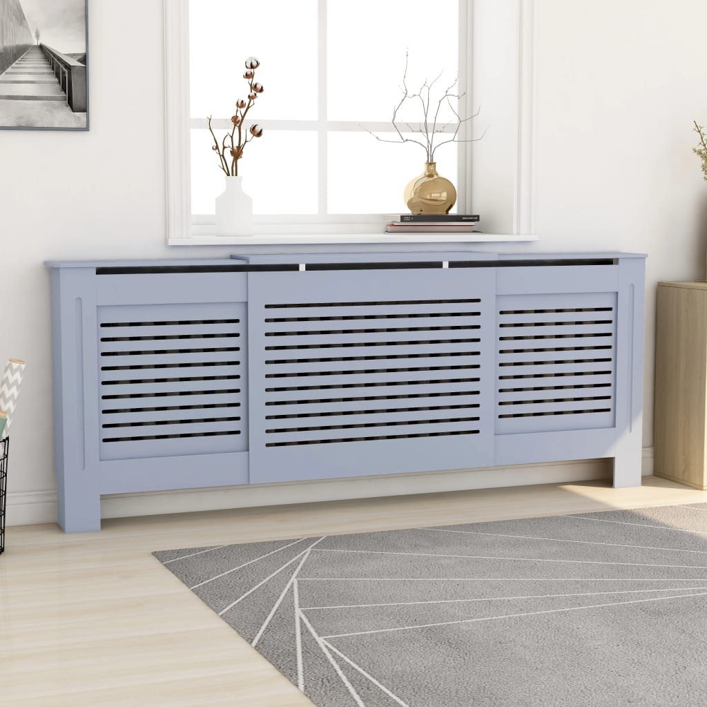 vidaXL Heizungsverkleidung 205 x 205 x 815 cm Heizungsverkleidung Heizungsabdeckung MDF Heizkörpe