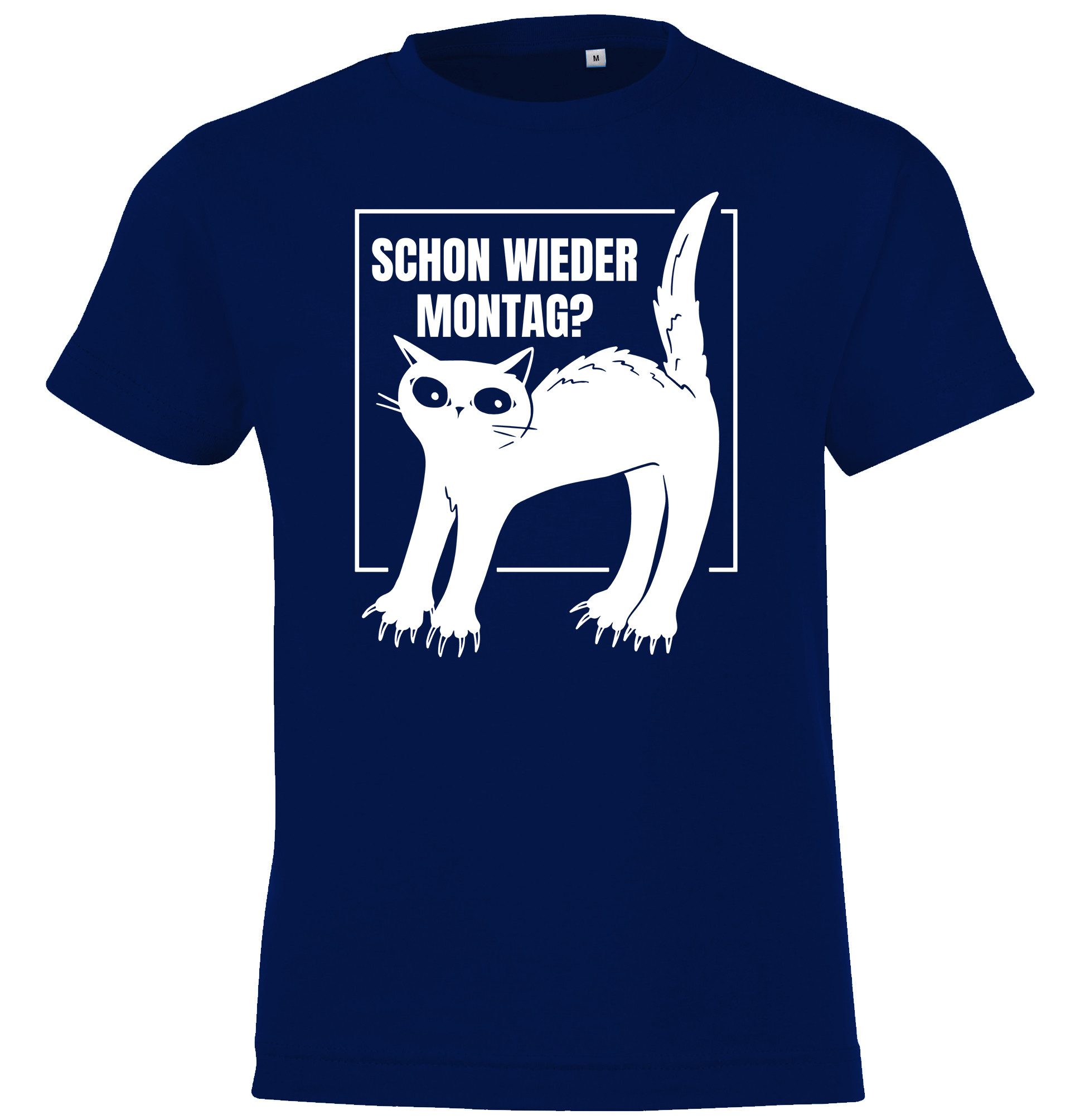Print-Shirt Montags Katze Kinder T-Shirt