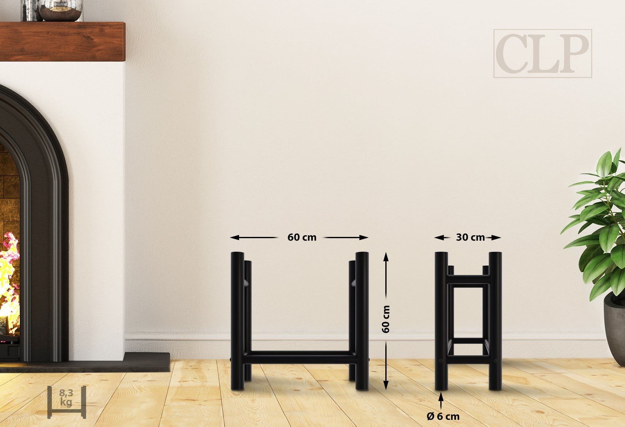 CLP Kaminholzregal Medya, BxTxH:60x30x60 cm, rund günstig online kaufen